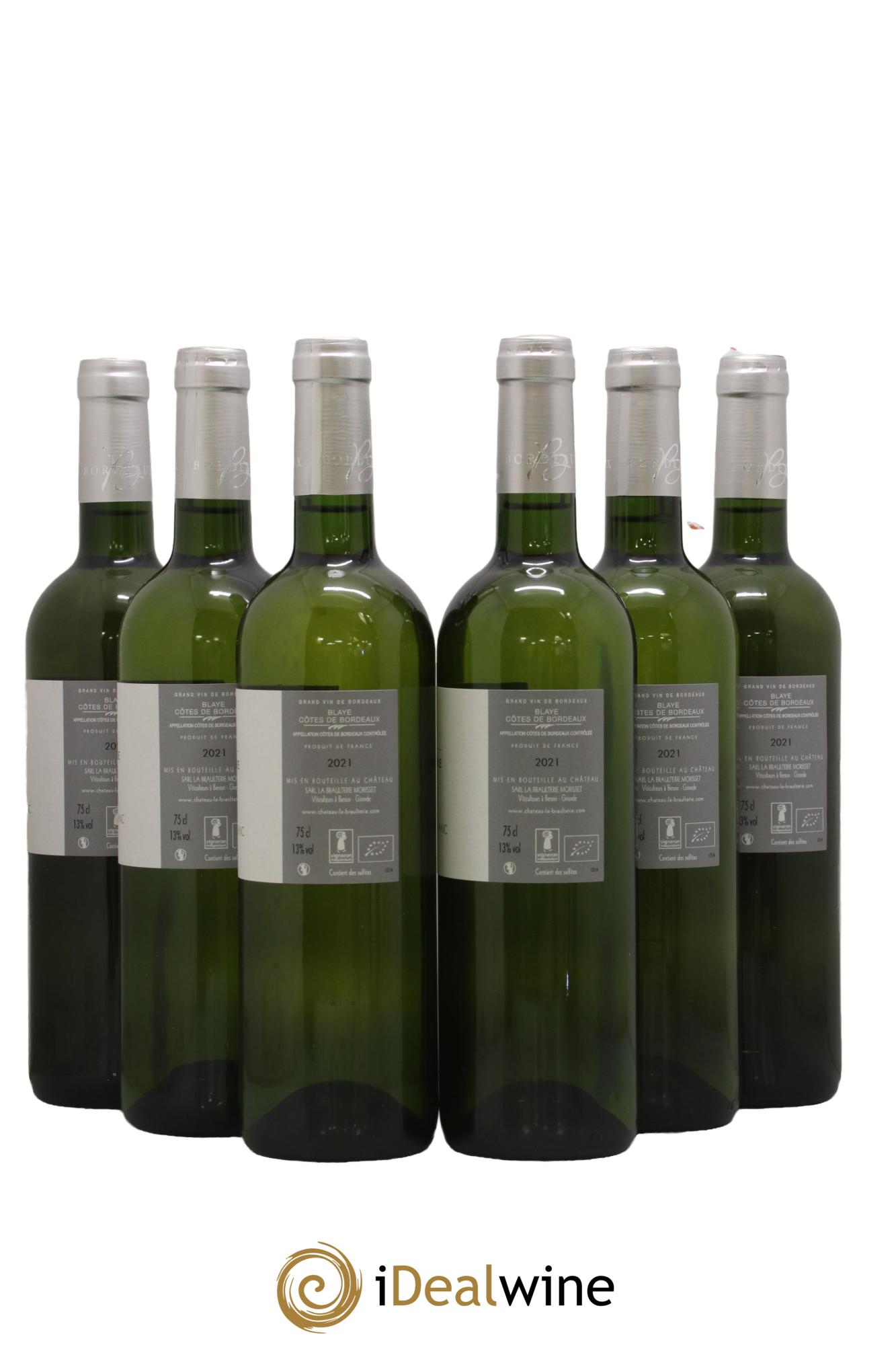 Bordeaux Blaye Cotes de Bordeaux Château de la Braulterie 2021 - Lot de 6 bouteilles - 1