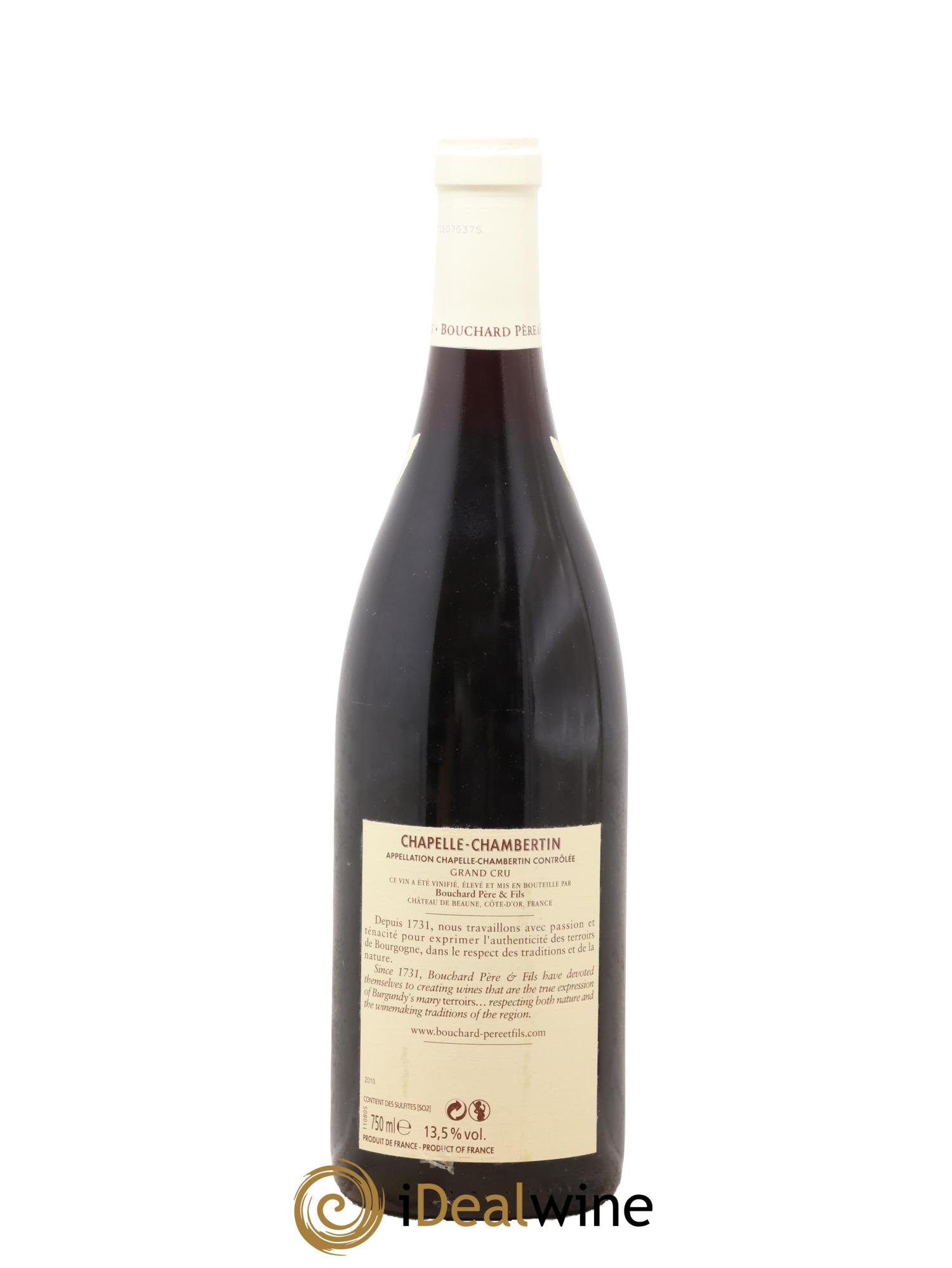 Chapelle-Chambertin Grand Cru Bouchard Père & Fils 2010 - Lot de 1 bouteille - 1