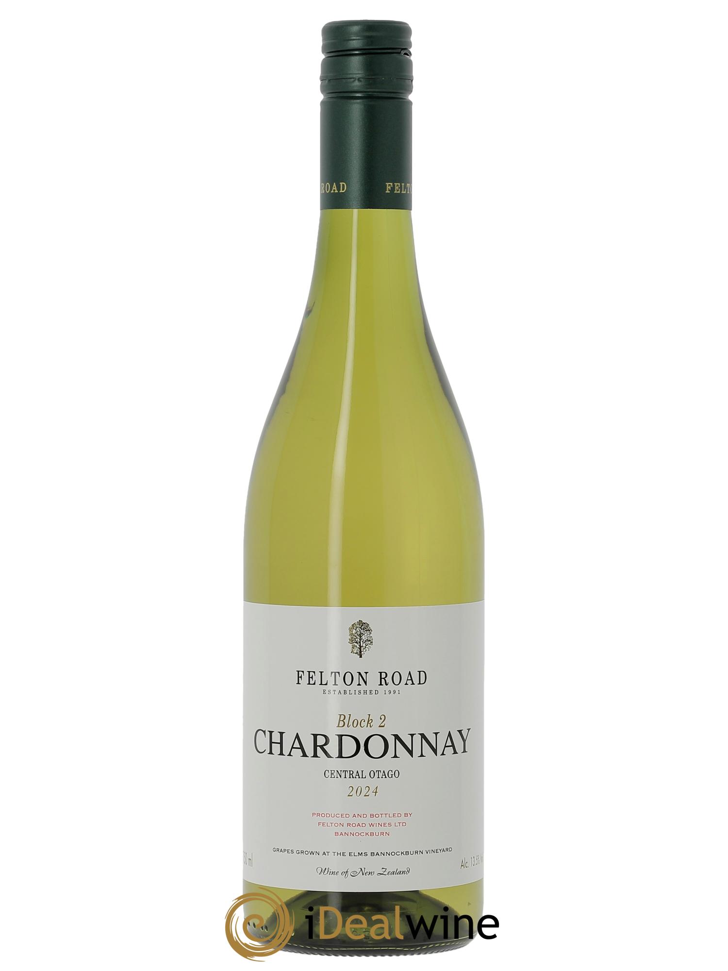 Central Otago Felton Road Block 2 Chardonnay 2024 - Lotto di 1 bottiglia - 0