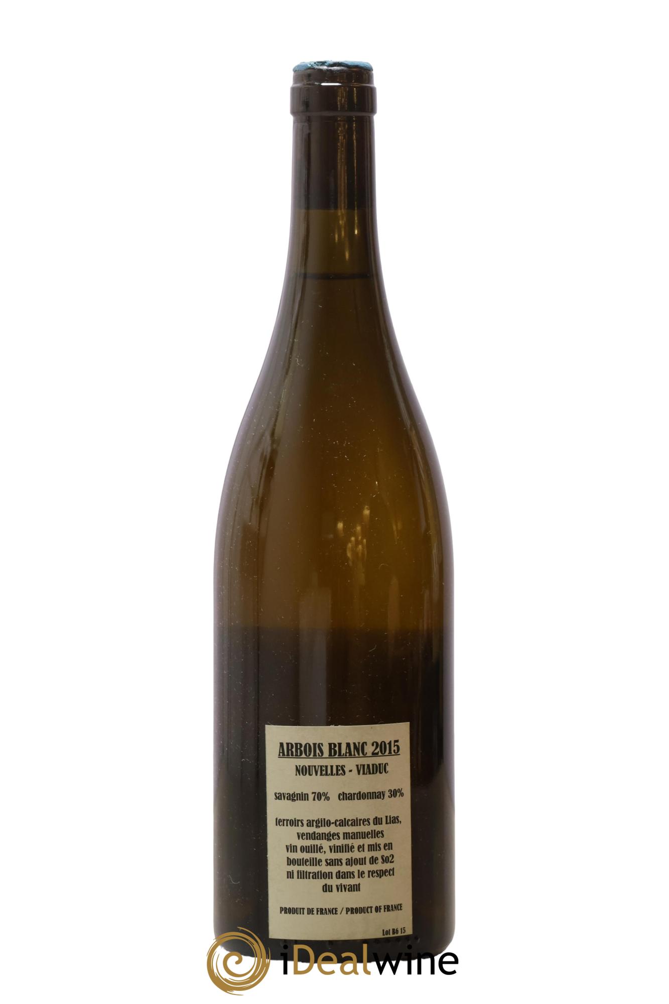 Arbois Savagnin Chardonnay Nouvelles-Viaduc Adeline Houillon & Renaud Bruyère 2015 - Lot de 1 bouteille - 1
