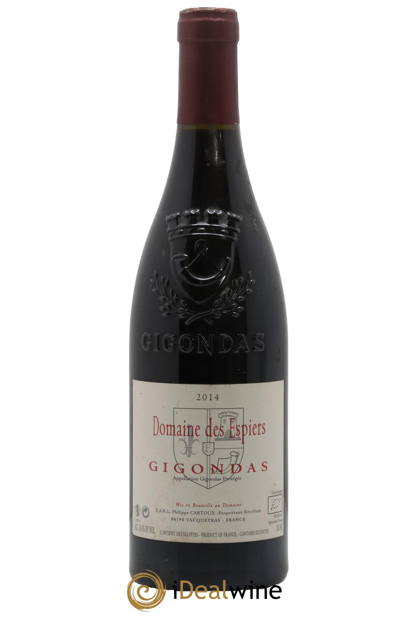 Gigondas Domaine Des Espiers 2014 - Lot de 1 bouteille - 0