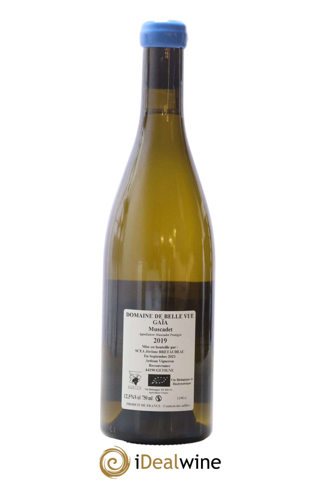 Muscadet-Sèvre-et-Maine Gaia Jérôme Bretaudeau - Domaine de Bellevue 2019 - Lote de 1 botella - 1
