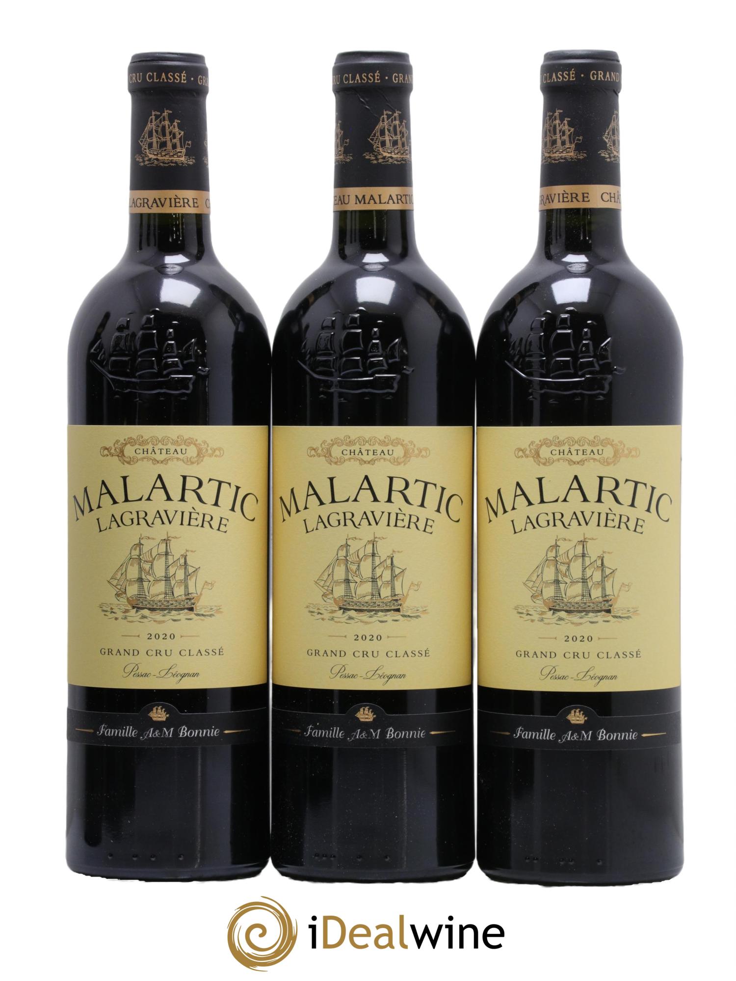 Château Malartic-Lagravière Cru Classé de Graves 2020 - Lot de 6 bouteilles - 1