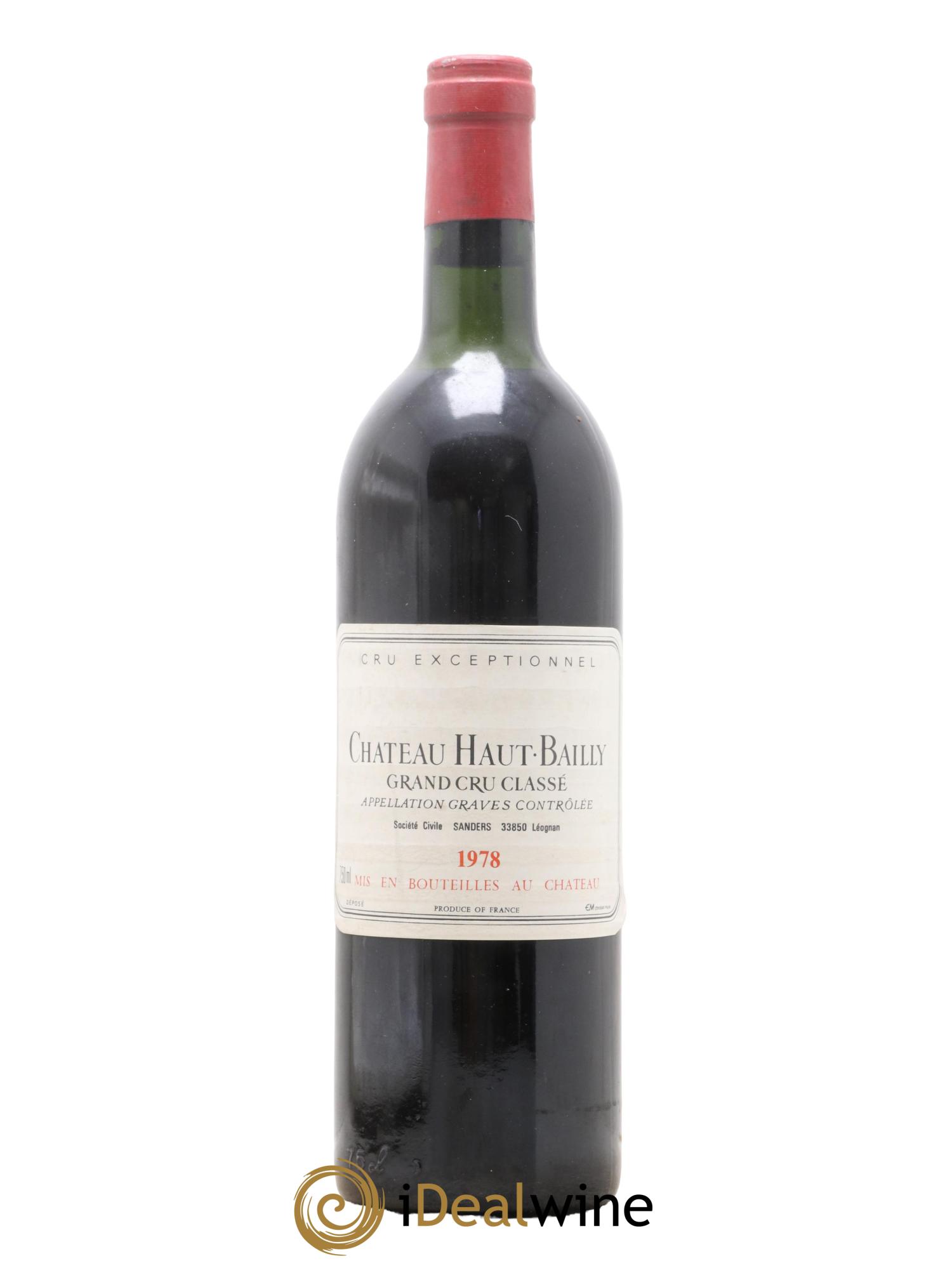 Château Haut-Bailly Cru Classé de Graves 1978 - Lot de 1 bouteille - 0