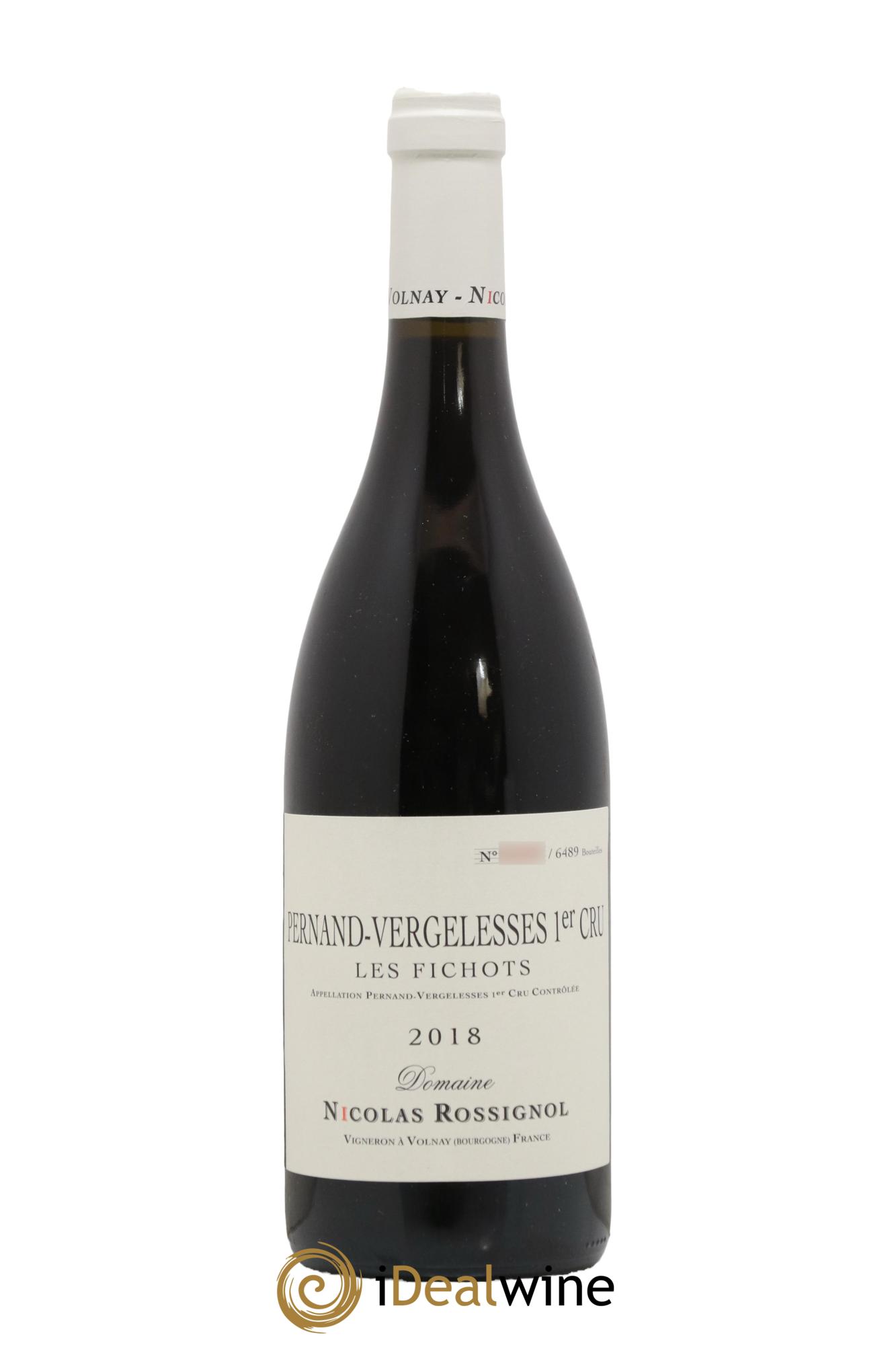 Pernand-Vergelesses 1er Cru Les Fichots Nicolas Rossignol 2018 - Lotto di 1 bottiglia - 0