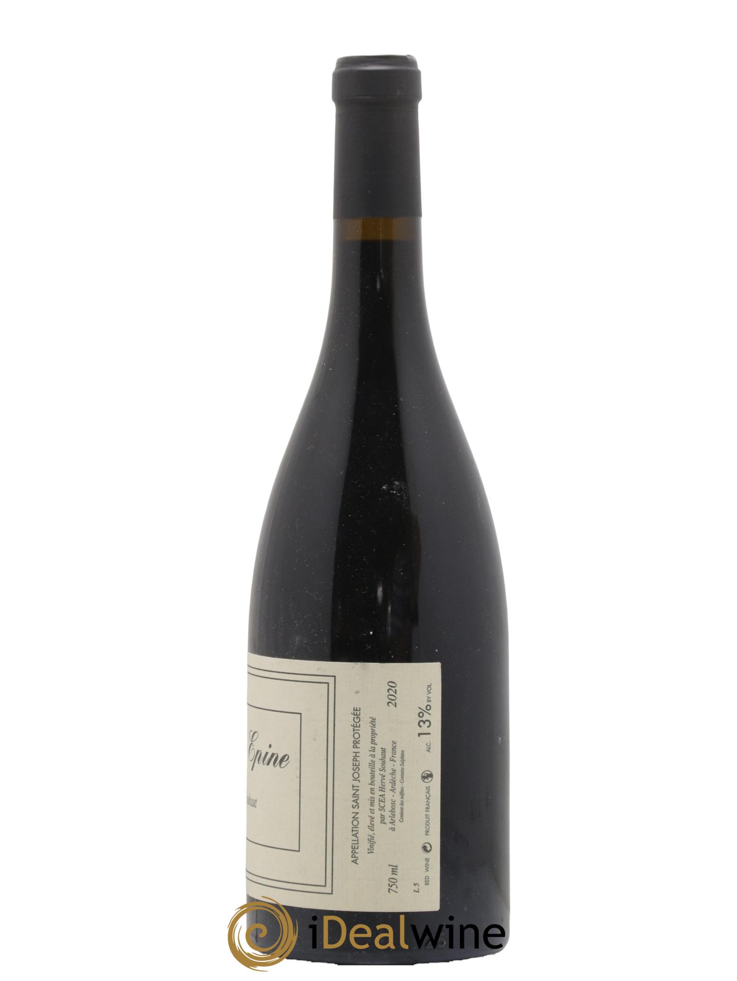 Saint-Joseph Sainte Epine Hervé Souhaut - Domaine Romaneaux-Destezet 2020 - Lot de 1 bouteille - 1