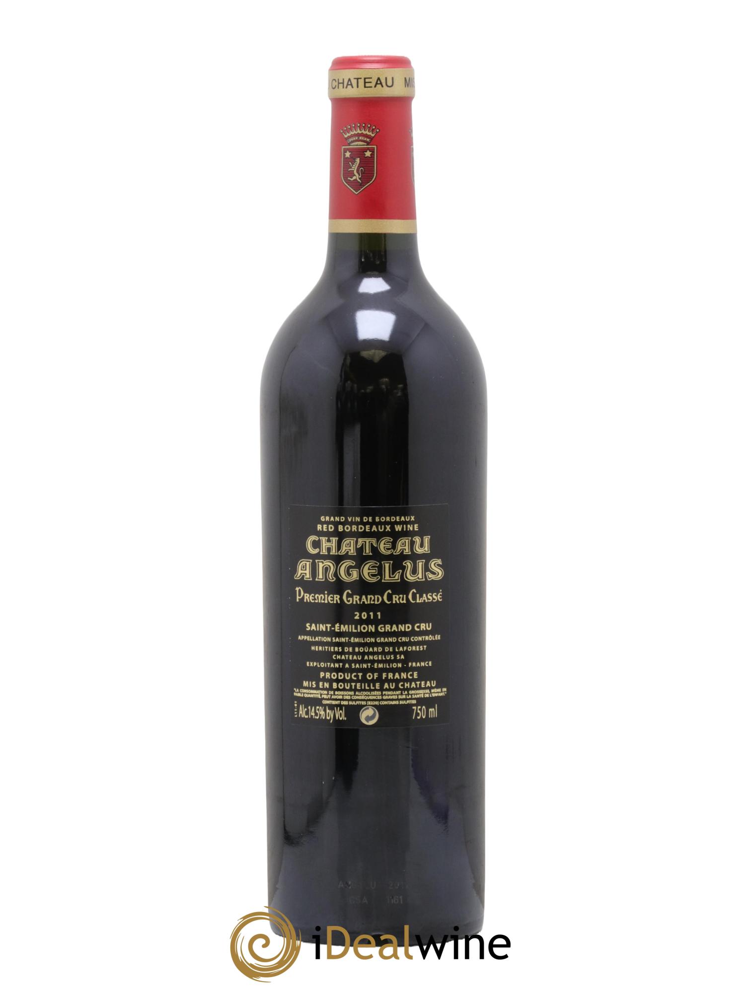 Château Angélus 1er Grand Cru Classé A 2011 - Lot de 1 bouteille - 1