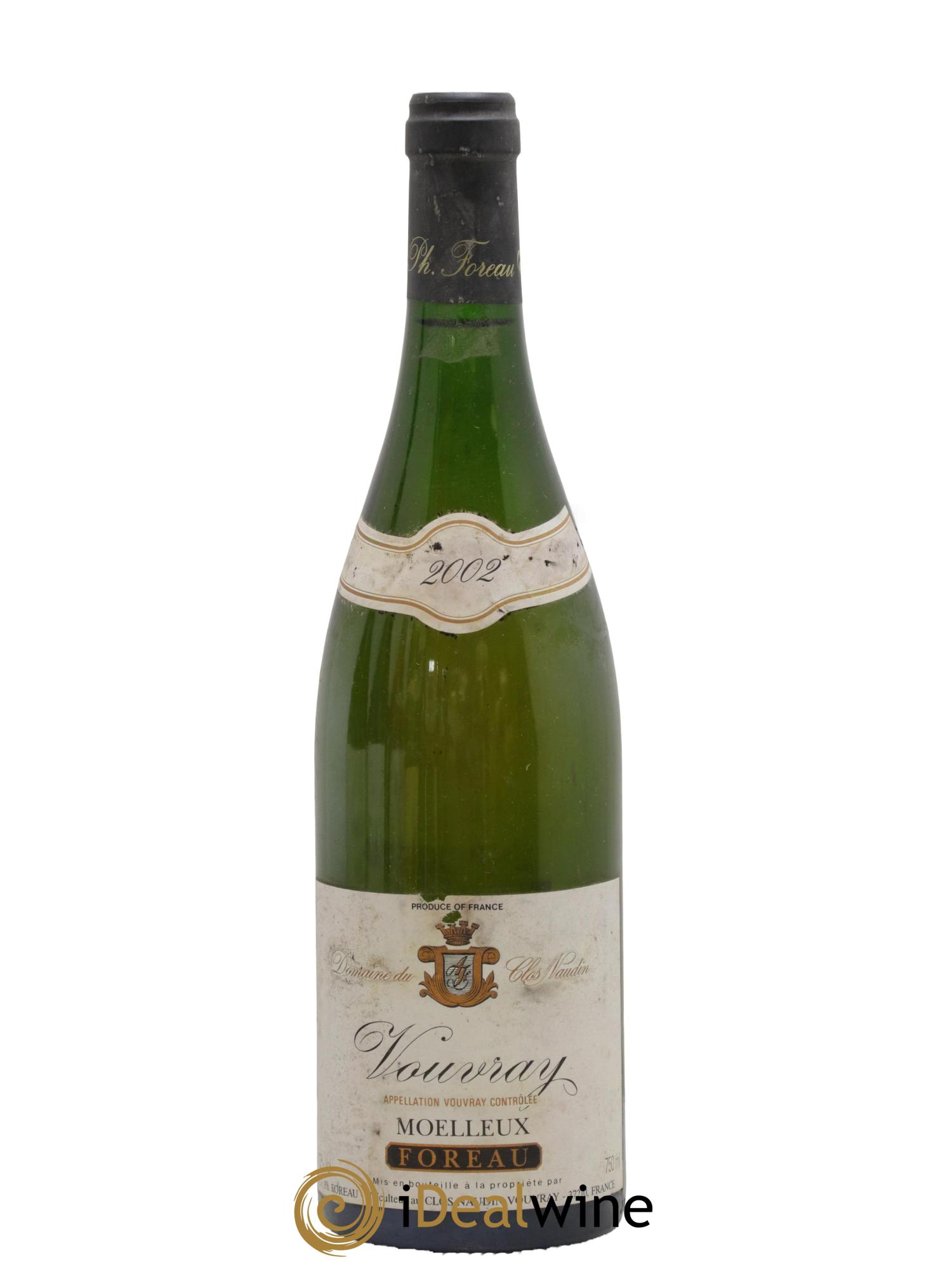Vouvray Moelleux Clos Naudin - Philippe Foreau 2002 - Posten von 1 Flasche - 0