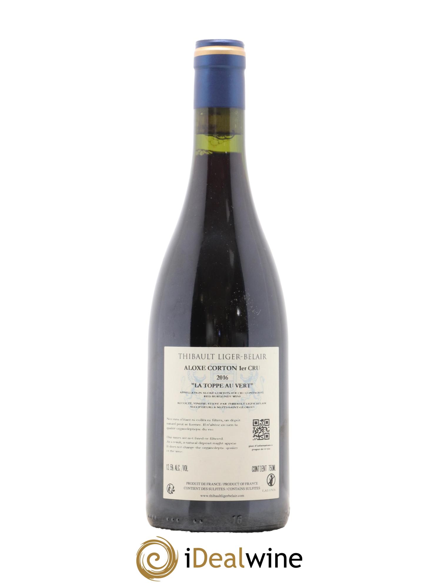 Aloxe-Corton 1er Cru La Toppe au Vert Thibault Liger-Belair 2016 - Lot de 1 bouteille - 1