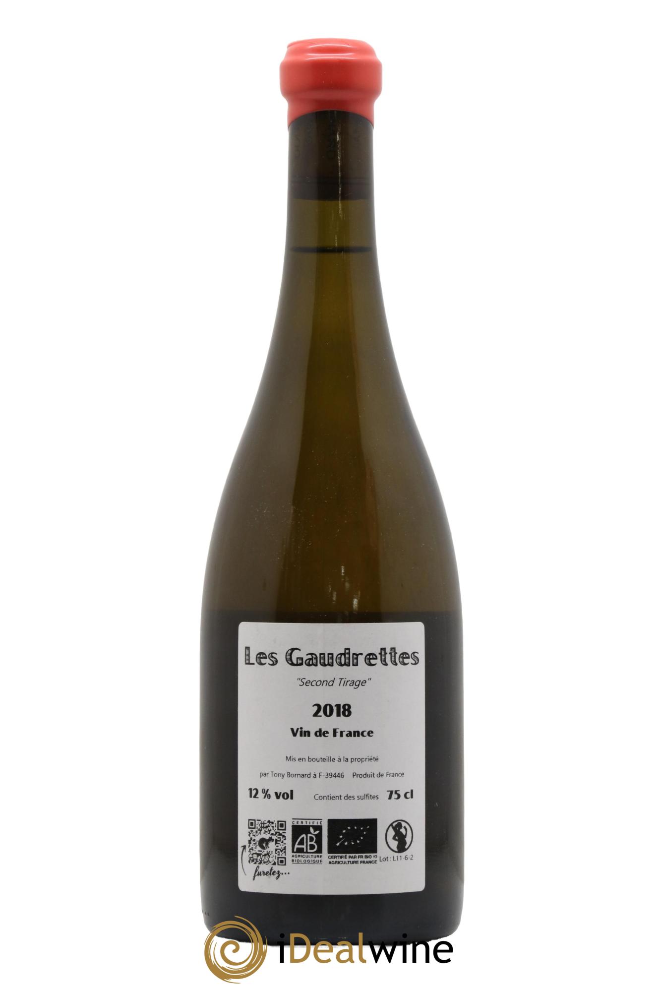 Vin de France Les Gaudrettes Chardonnay Tony Bornard 2018 - Posten von 1 Flasche - 1