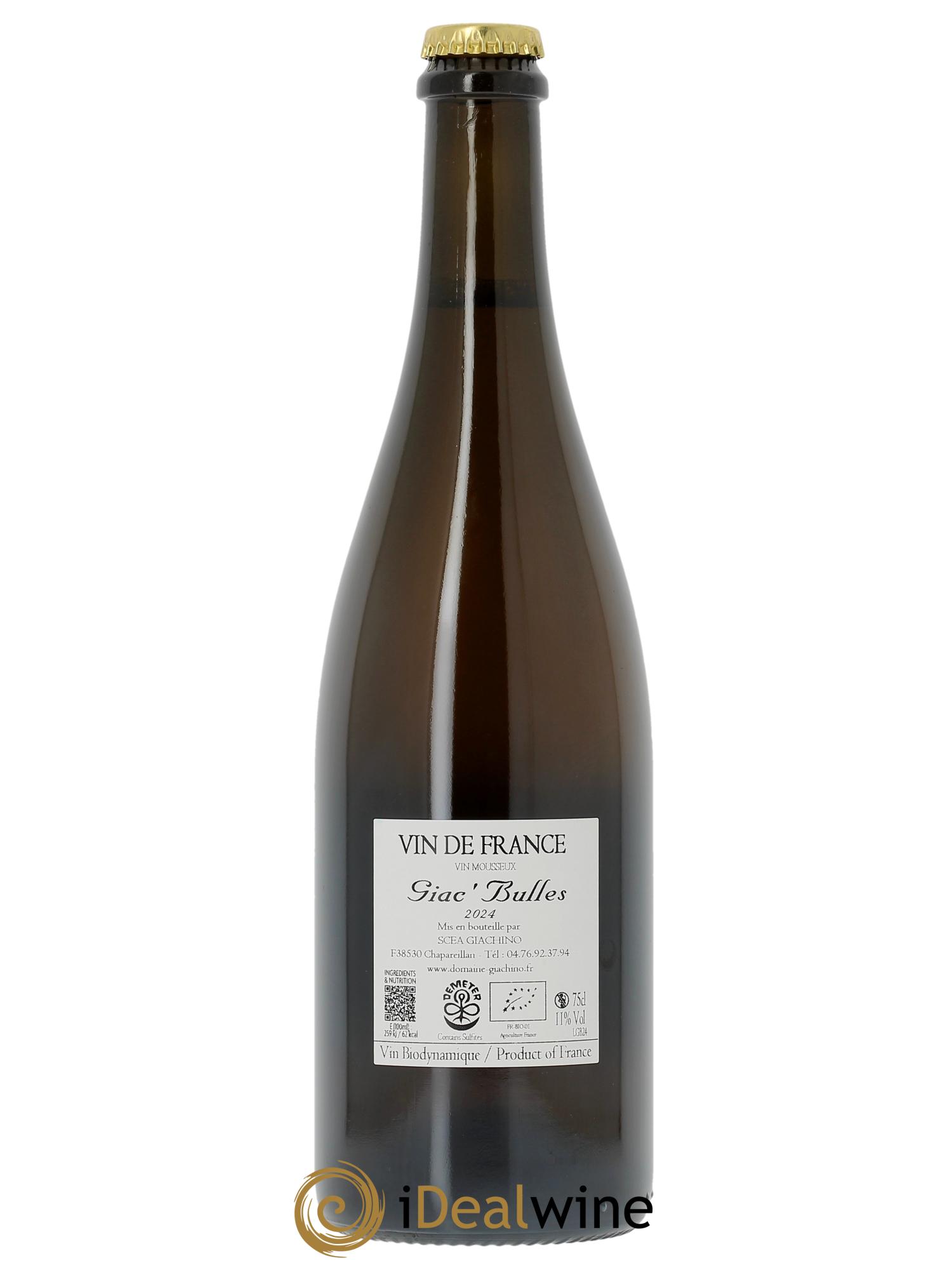 Vin de France Giac' Bulles Giachino 2024 - Lot of 1 bottle - 1