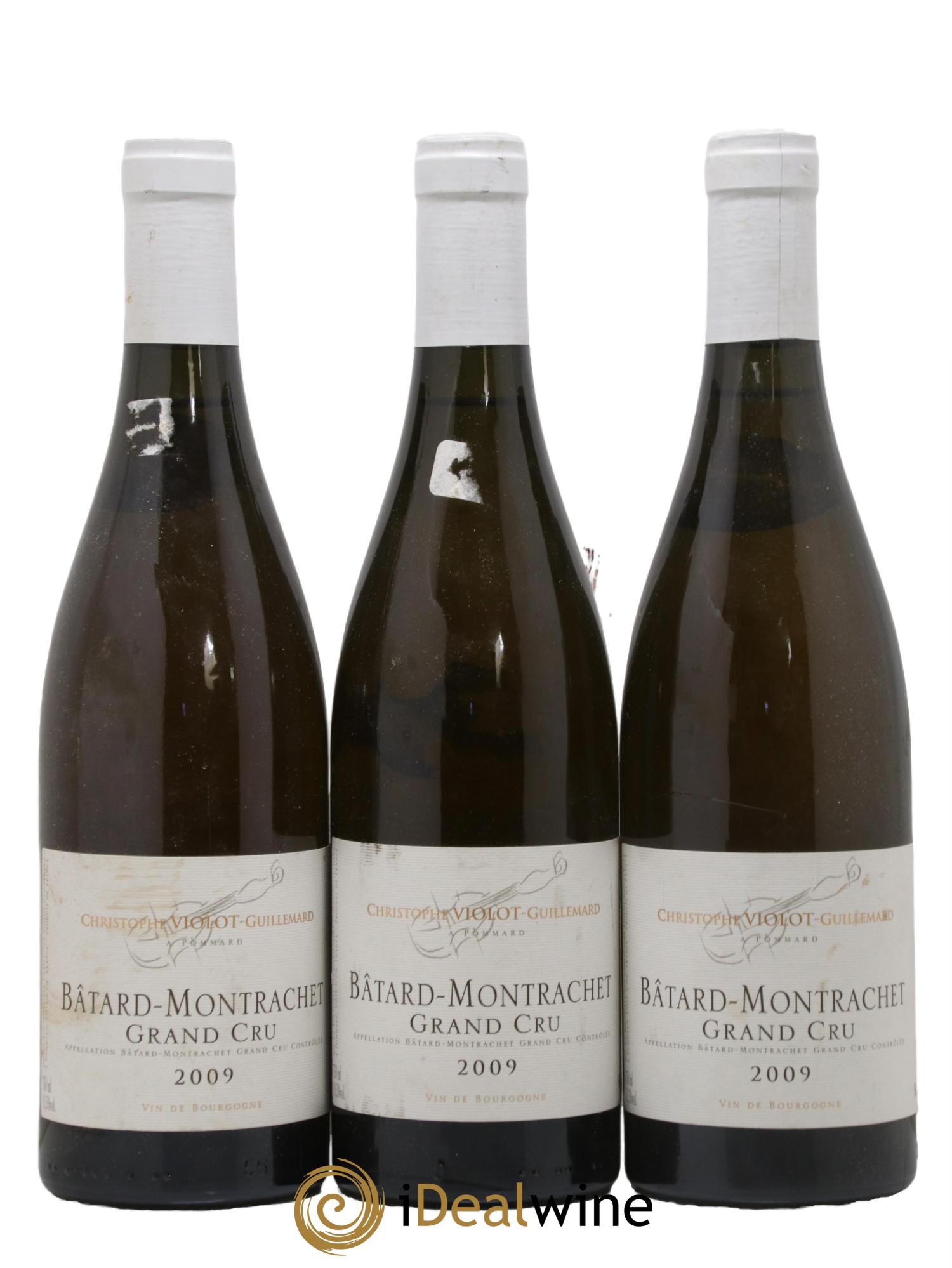 Bâtard-Montrachet Grand Cru Domaine Violot-Guillemard 2009 - Lotto di 3 bottiglie - 0