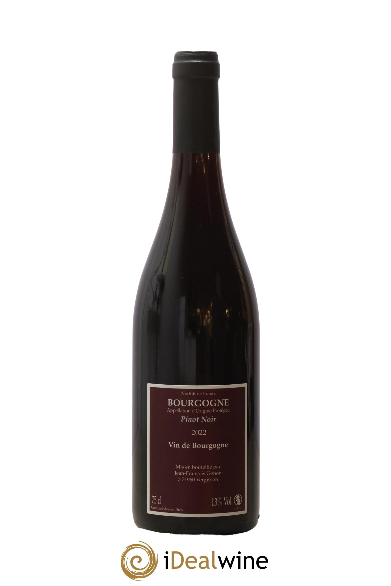 Bourgogne Pinot Noir Jean-François Gonon 2022 - Lot de 1 bouteille - 1