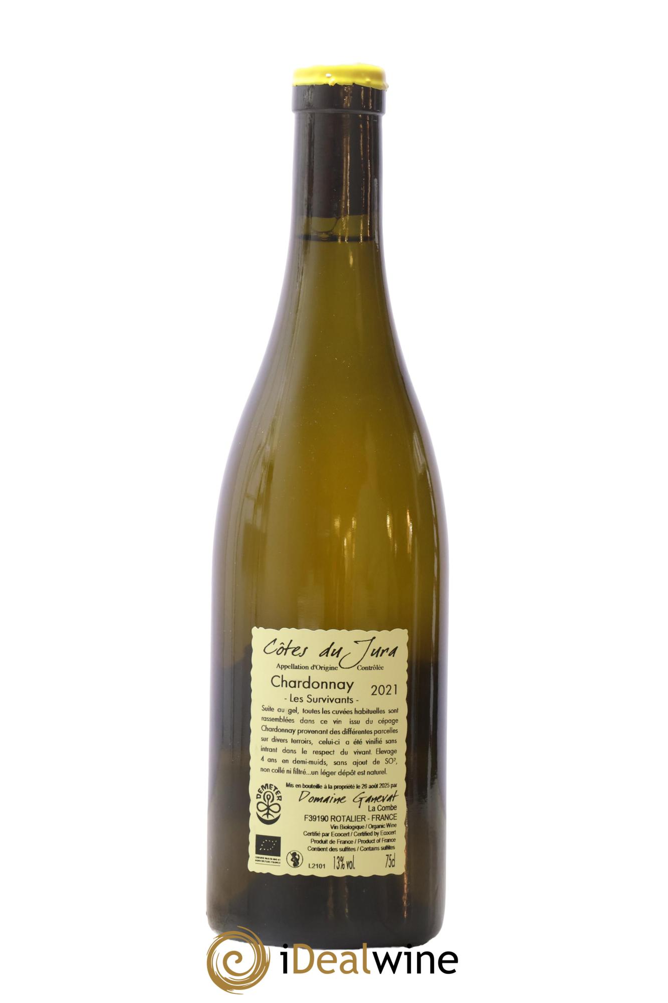 Côtes du Jura Les Survivants Jean-François Ganevat (Domaine) 2021 - Lote de 1 botella - 1