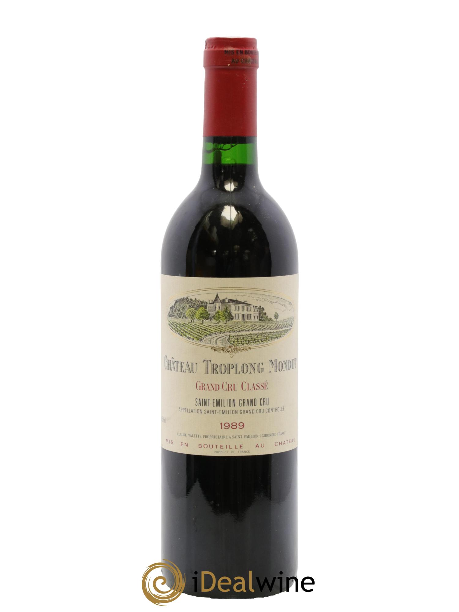 Château Troplong Mondot 1er Grand Cru Classé B 1989 - Lot de 1 bouteille - 0