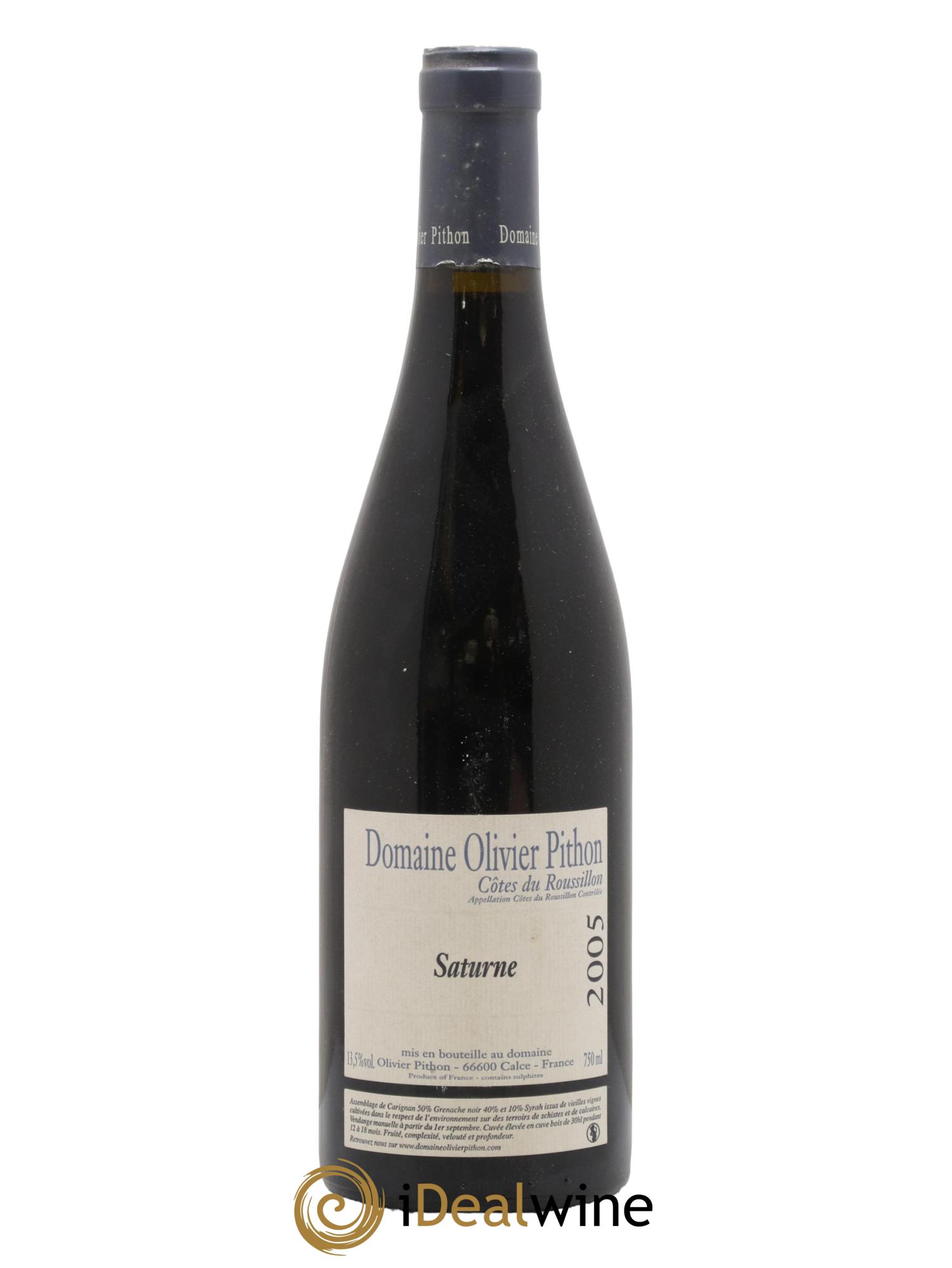 Côtes du Roussillon Saturne Domaine Olivier Pithon 2005 - Lot de 1 bouteille - 0