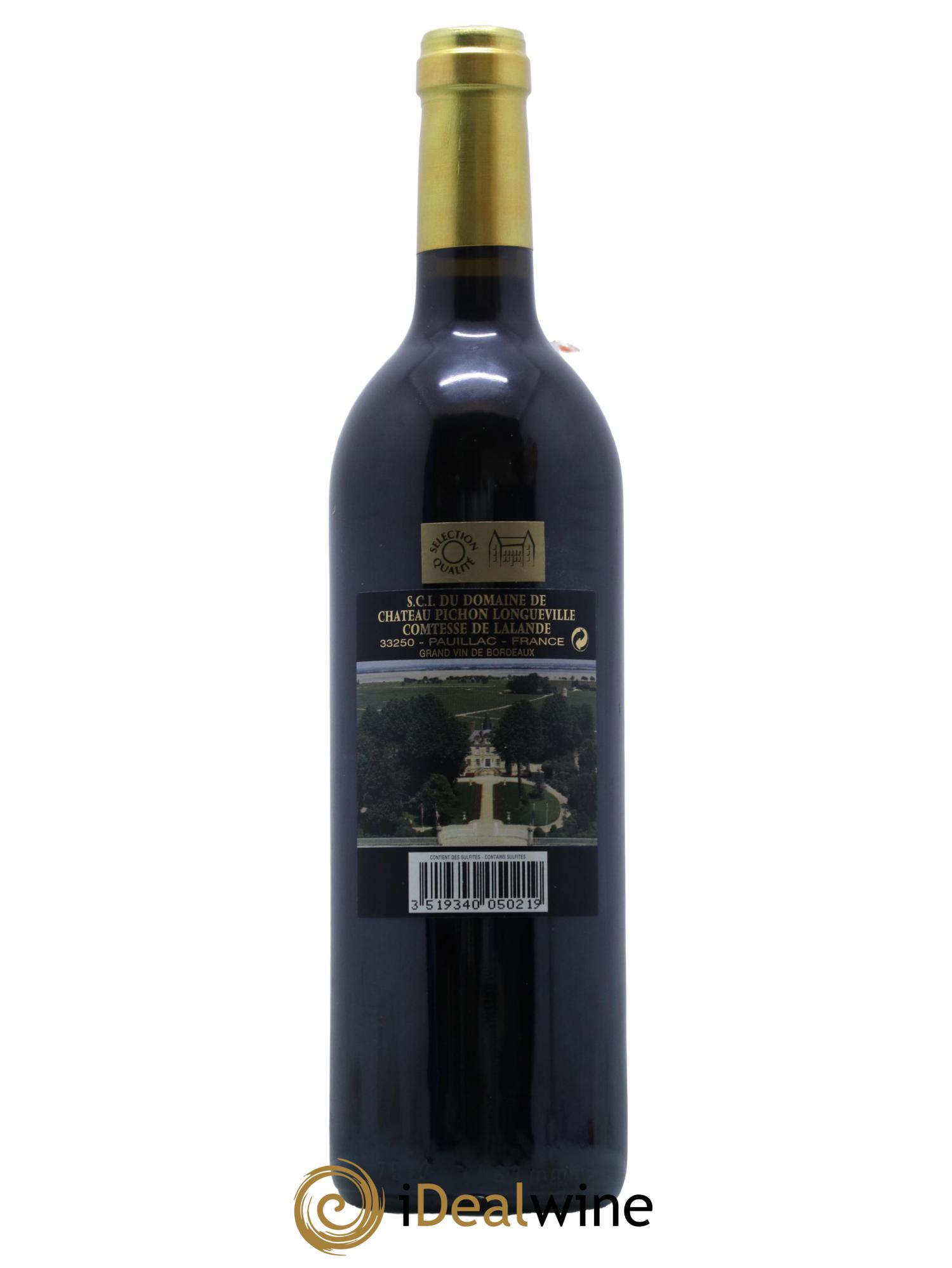 Château Pichon Longueville Comtesse de Lalande 2ème Grand Cru Classé 2005 - Lot de 1 bouteille - 1