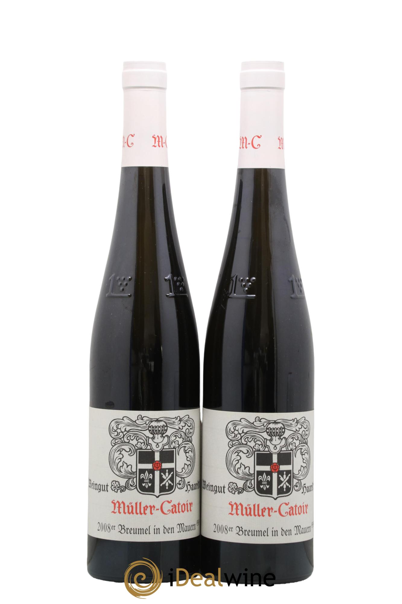 Allemagne Pfalz Riesling Trocken Breumel in den Mauern GG Müller-Catoir 2008 - Posten von 2 Flaschen - 0
