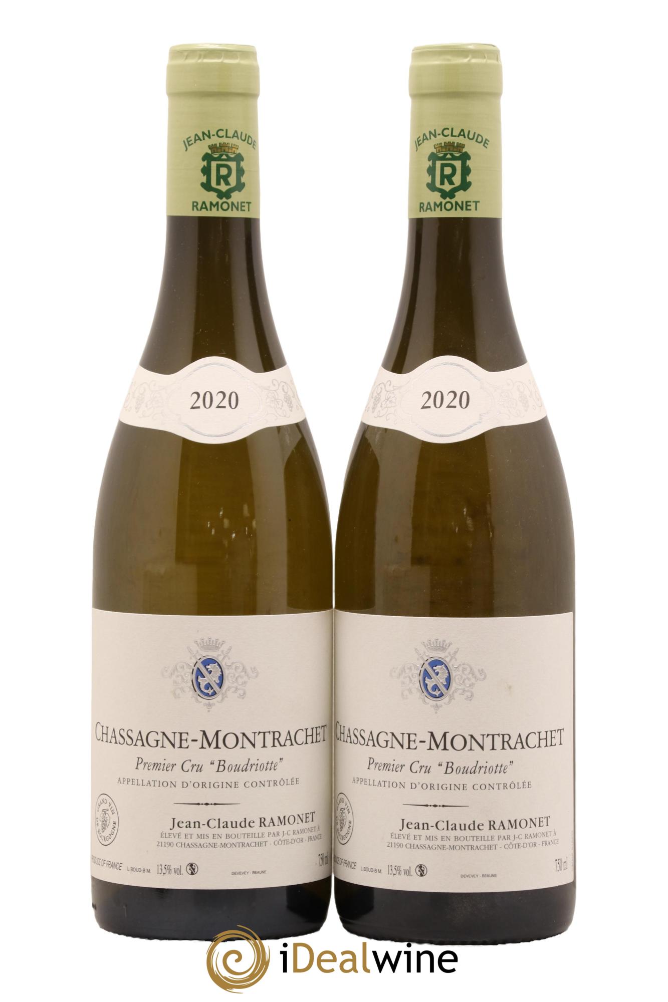 Chassagne-Montrachet 1er Cru Boudriotte Ramonet (Domaine) 2020 - Lot de 2 bouteilles - 0