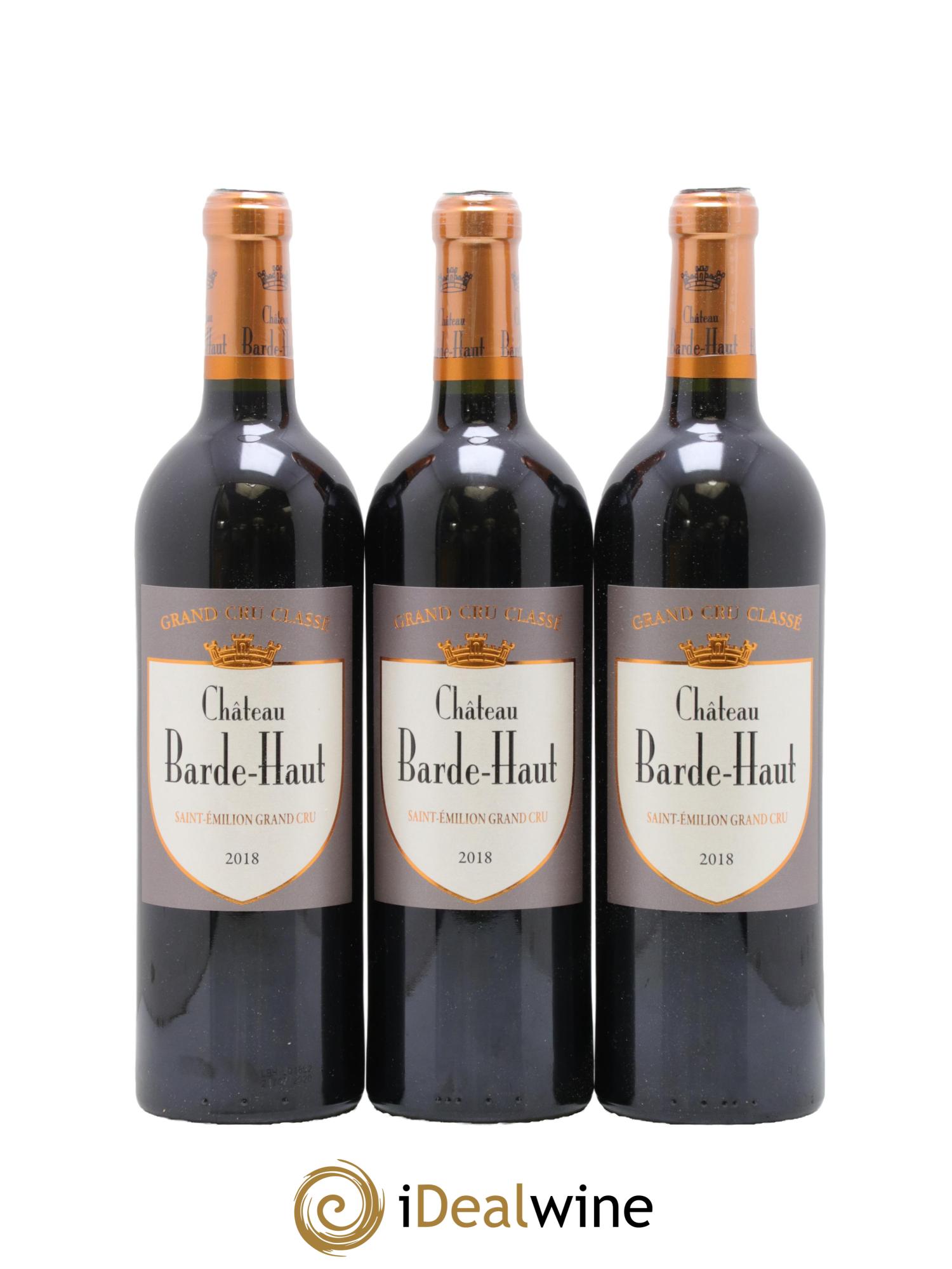 Château Barde Haut Grand Cru Classé 2018 - Lotto di 3 bottiglie - 0