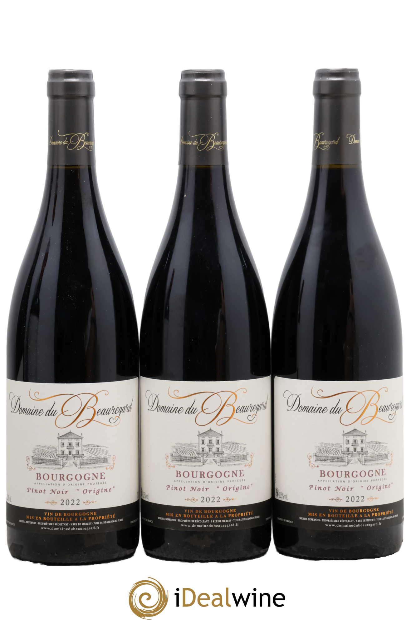 Bourgogne Domaine du Beauregard 2022 - Lotto di 3 bottiglie - 0