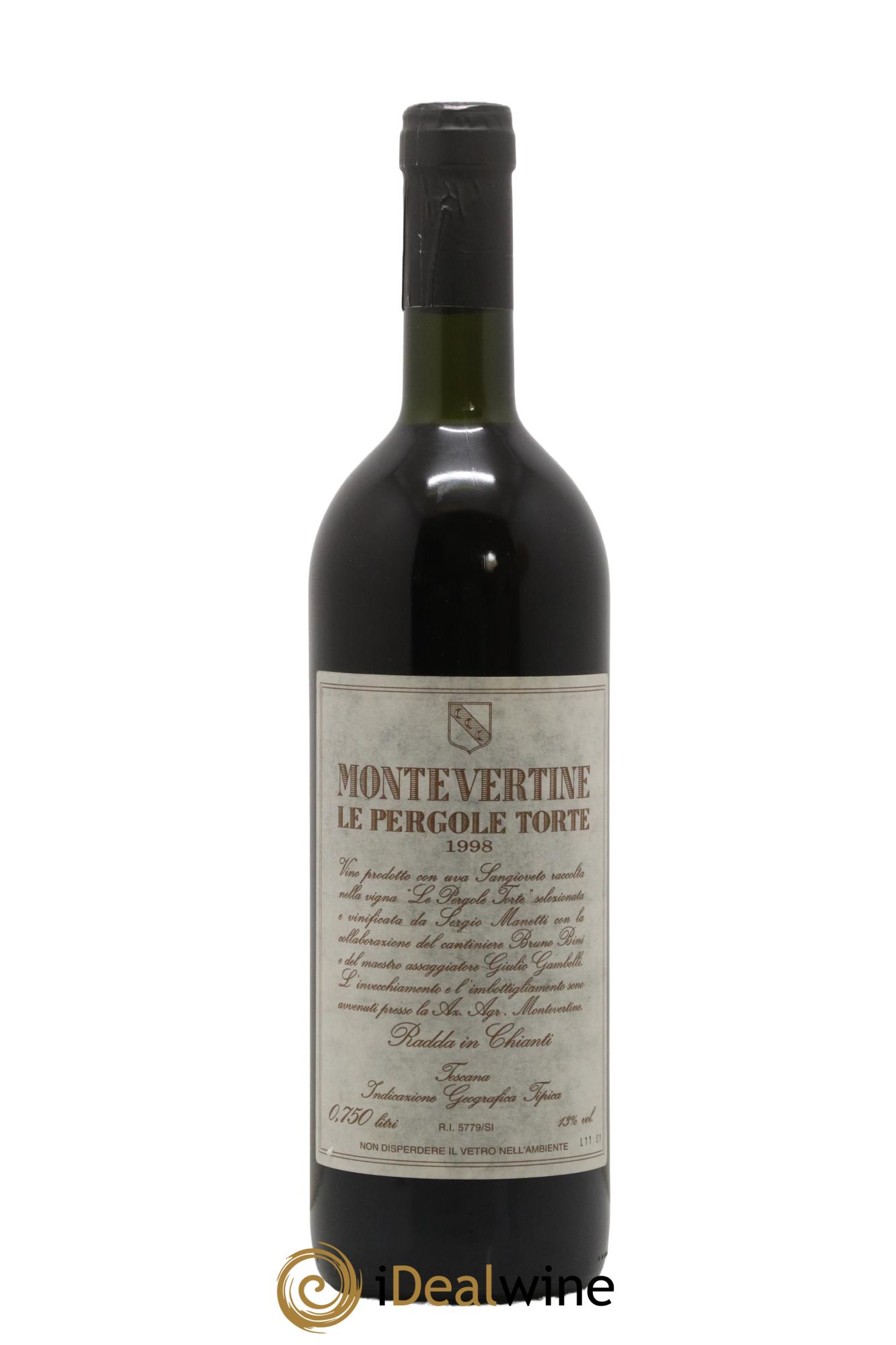 Toscana IGT Montevertine Le Pergole Torte Famille Manetti 1998 - Lot de 1 bouteille - 1