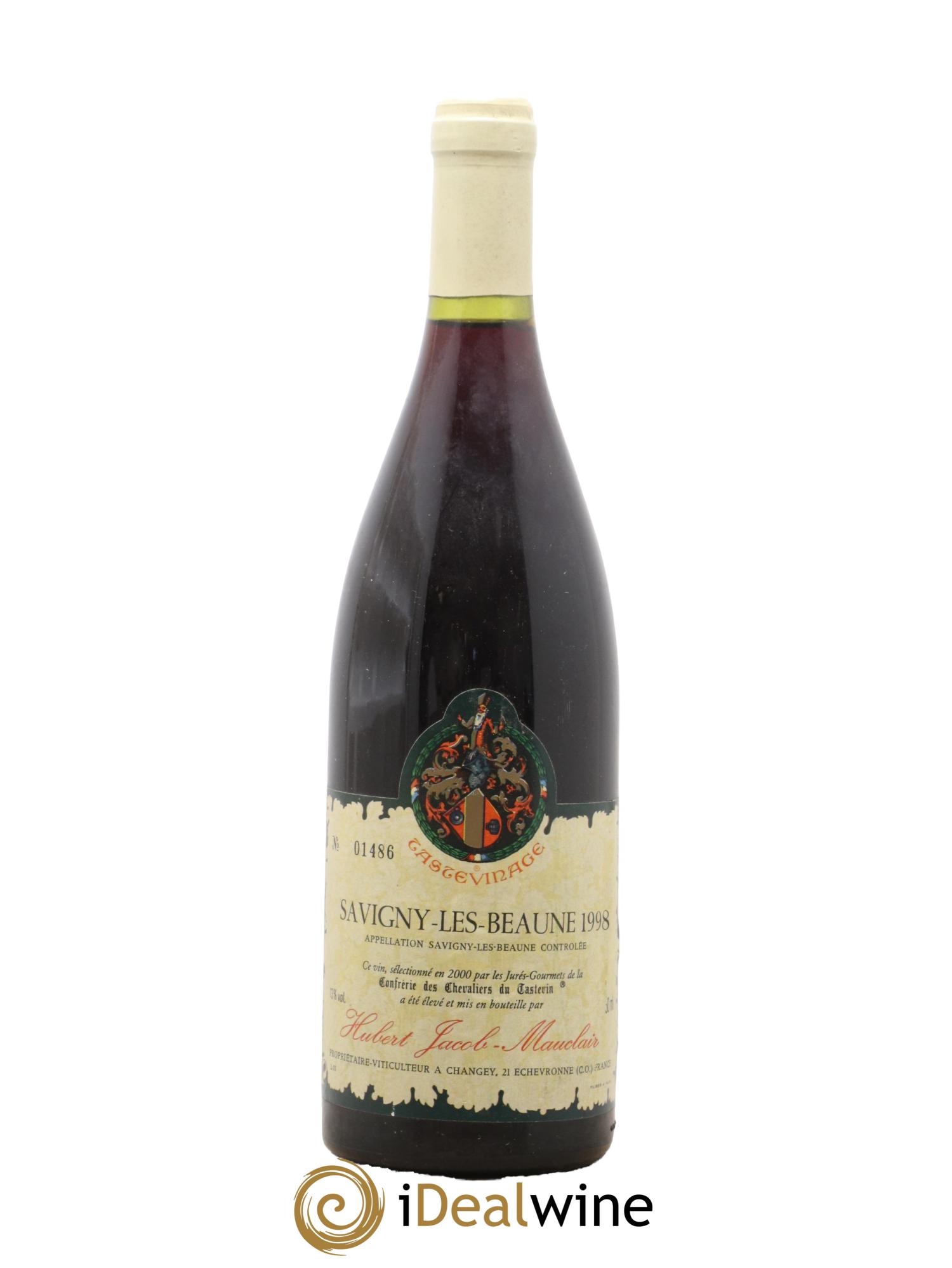 Savigny-lès-Beaune Domaine Hubert Jacob Mauclair 1998 - Lot de 1 bouteille - 0