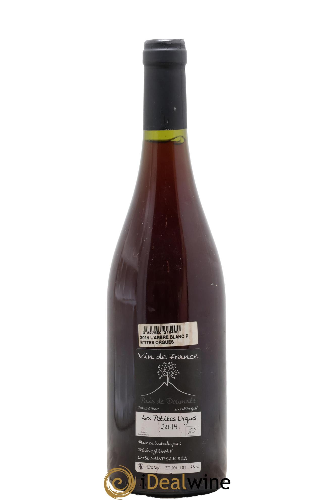 Vin de France Les Petites Orgues Vignoble de l'Arbre Blanc 2014 - Lotto di 1 bottiglia - 1