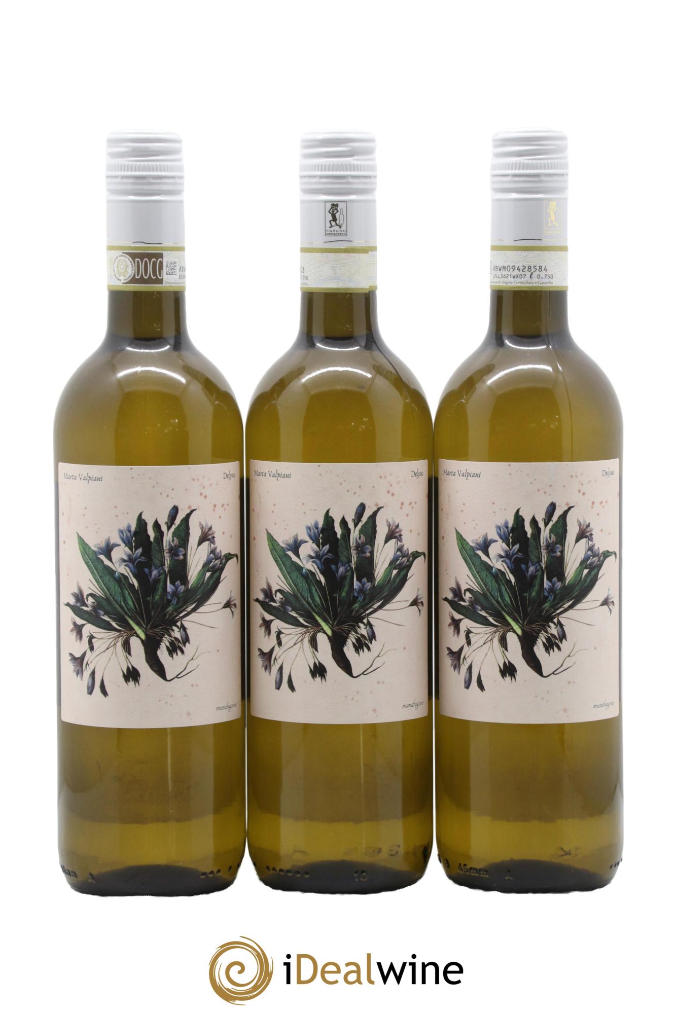 Italie Romagna Delyus Albana Secco Marta Valpiani 2021 - Lot de 3 bouteilles - 0