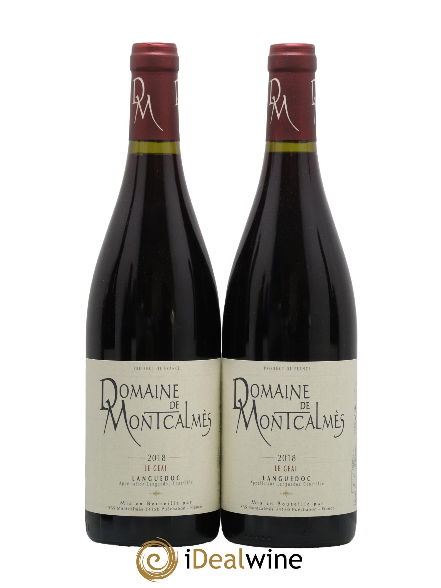 Coteaux du Languedoc - Le Geai Domaine de Montcalmès Frédéric Pourtalié 2018 - Posten von 2 Flaschen - 0