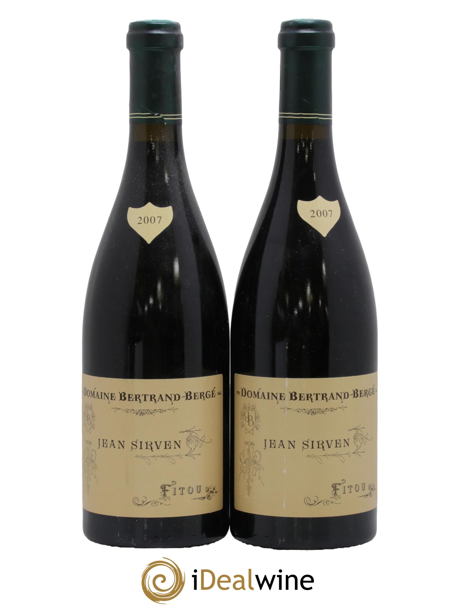 Fitou Jean Sirven Bertrand Bergé 2007 - Lot of 2 bottles - 0