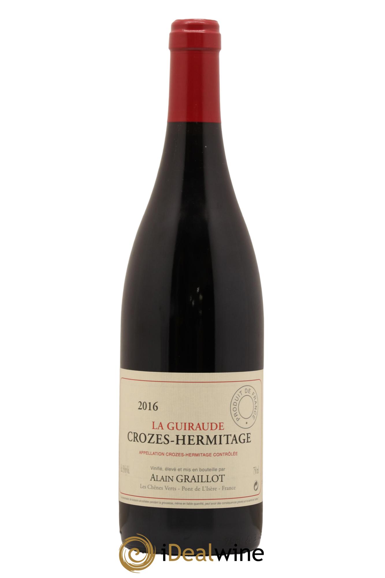 Crozes-Hermitage La Guiraude Domaine Graillot 2016 - Lot de 1 bouteille - 0