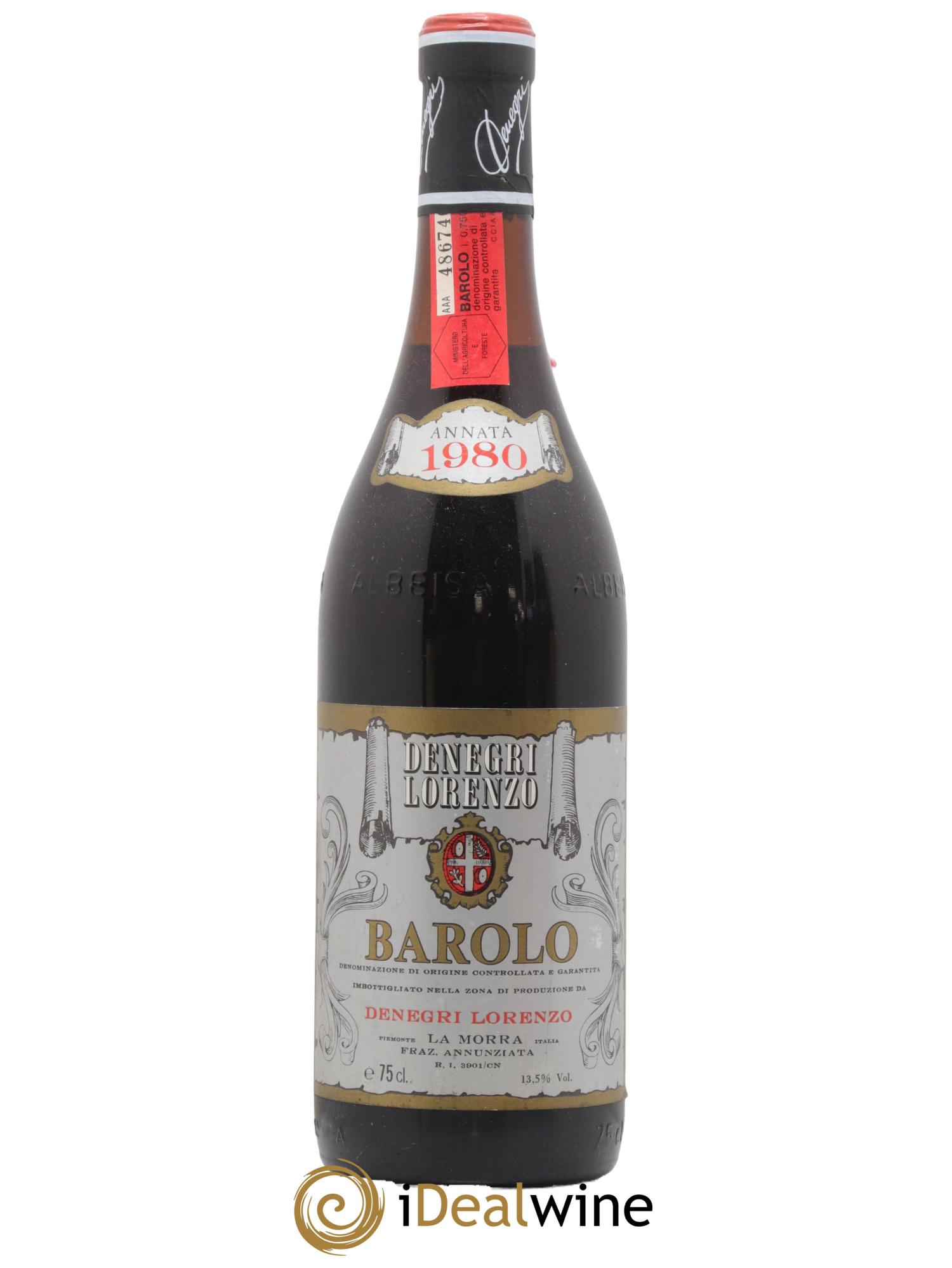 Barolo Denegri 1980 - Lot de 1 bouteille - 0