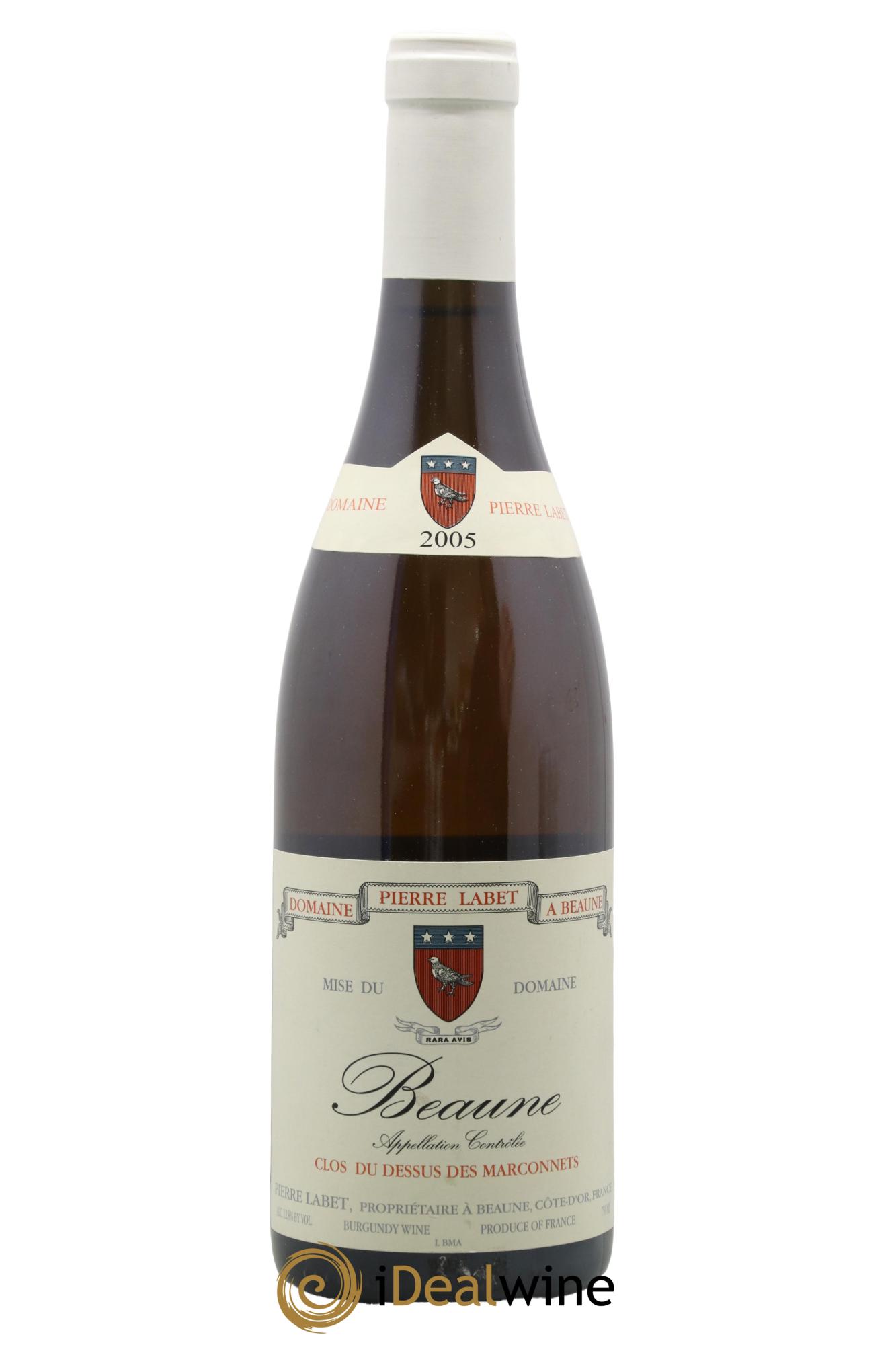 Beaune Clos du dessus des Marconnets Pierre Labet 2005 - Lot de 1 bouteille - 0