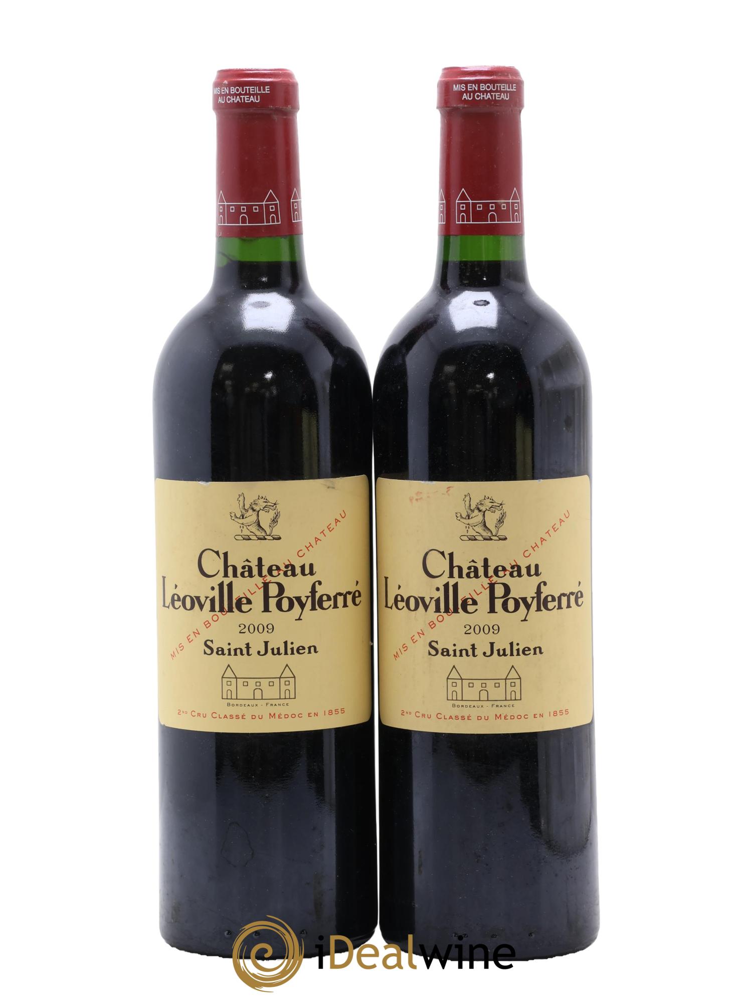 Château Léoville Poyferré 2ème Grand Cru Classé 2009 - Posten von 2 Flaschen - 0