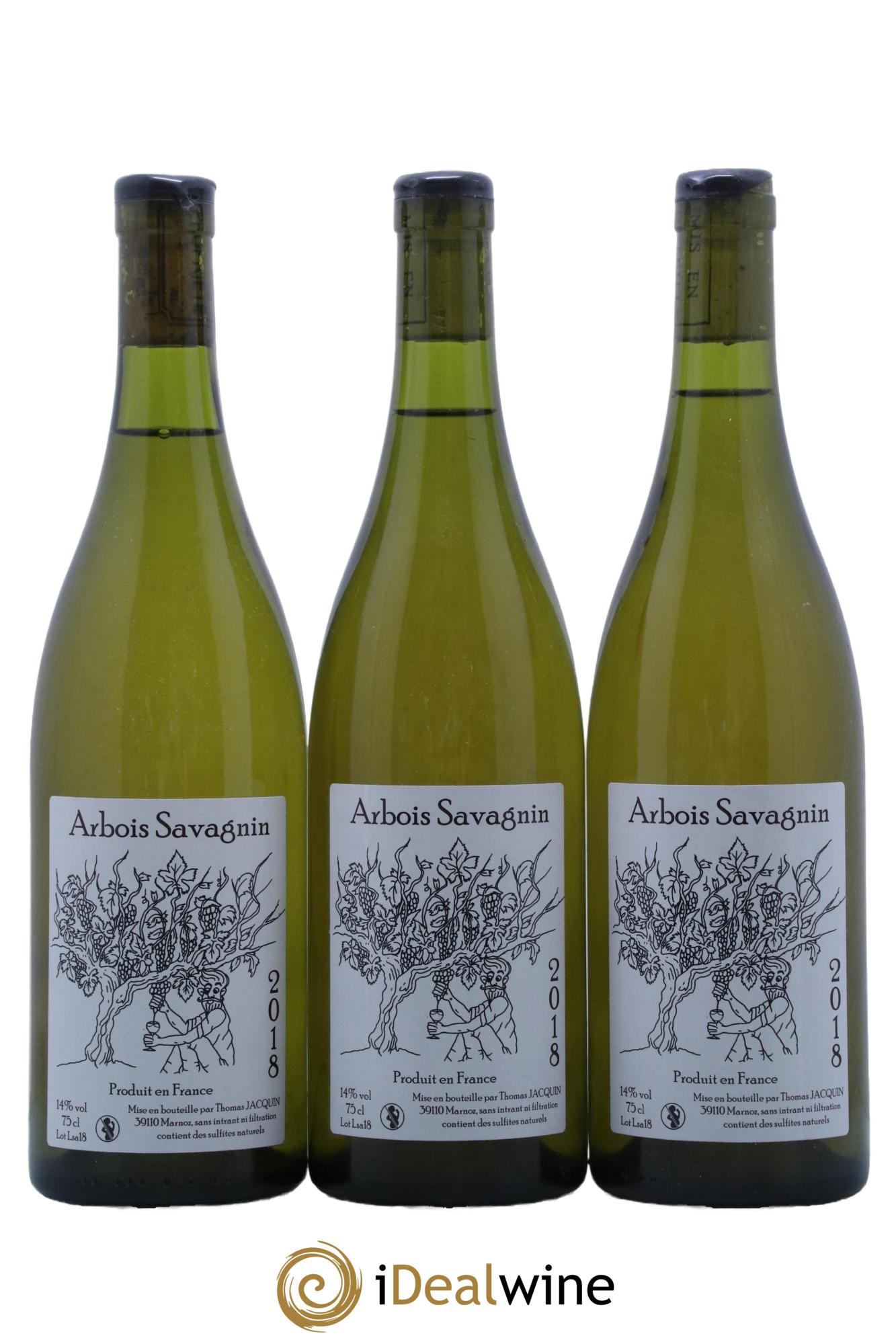 Arbois Savagnin Thomas Jacquin 2018 - Lot de 3 bouteilles - 0
