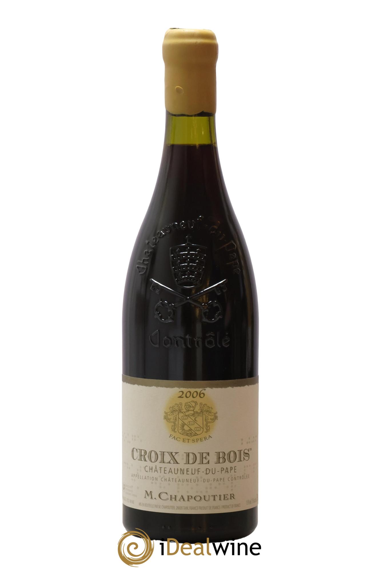Châteauneuf-du-Pape Croix de Bois Chapoutier 2006 - Lot de 1 bouteille - 0
