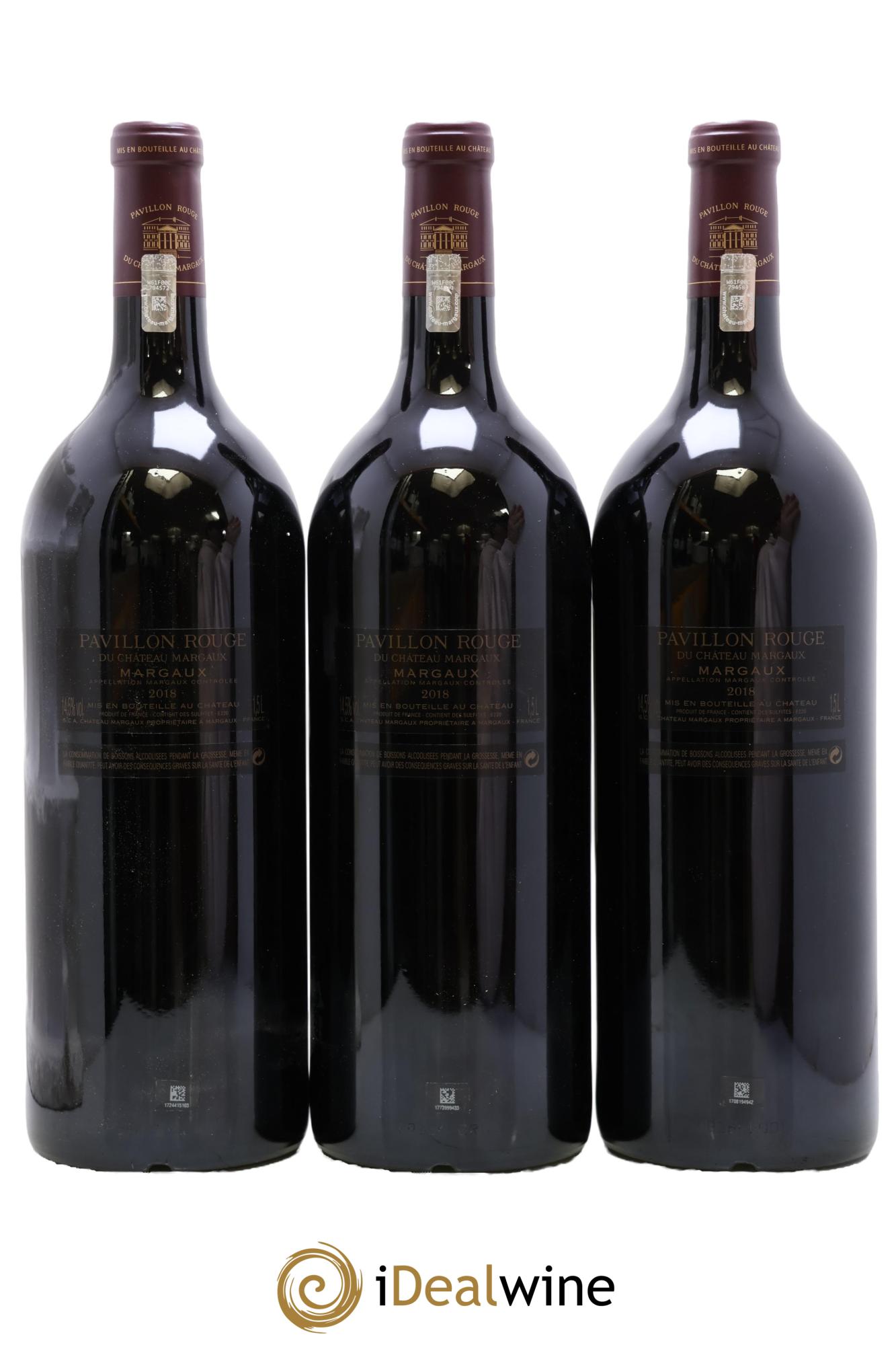 Pavillon Rouge du Château Margaux Second Vin 2018 - Lot of 3 magnums - 1