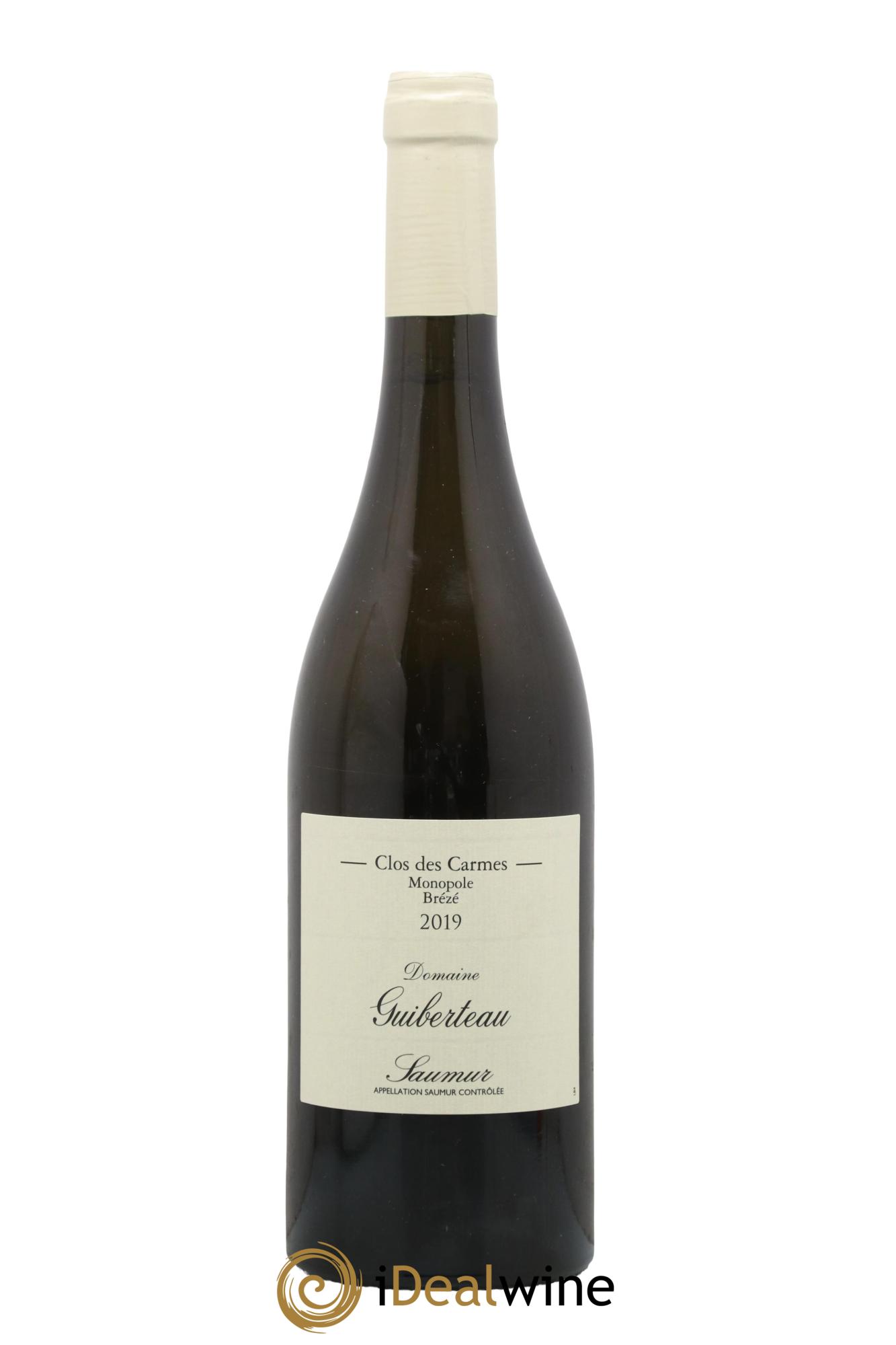 Saumur Brézé Clos des Carmes Domaine Guiberteau 2019 - Lot de 1 bouteille - 0
