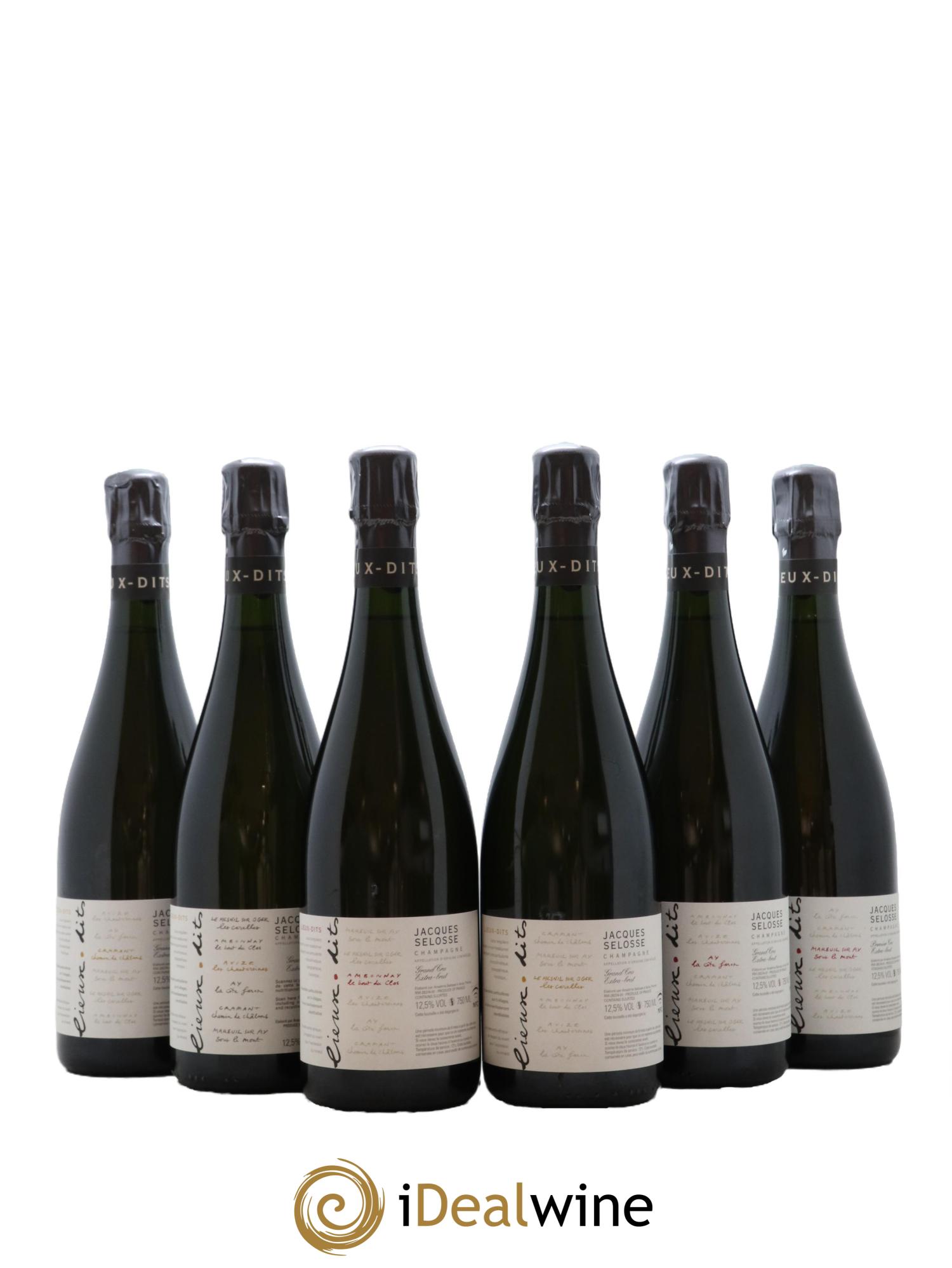 Caisse Collection Lieux-dits Jacques Selosse - Lot de 6 bouteilles - 0