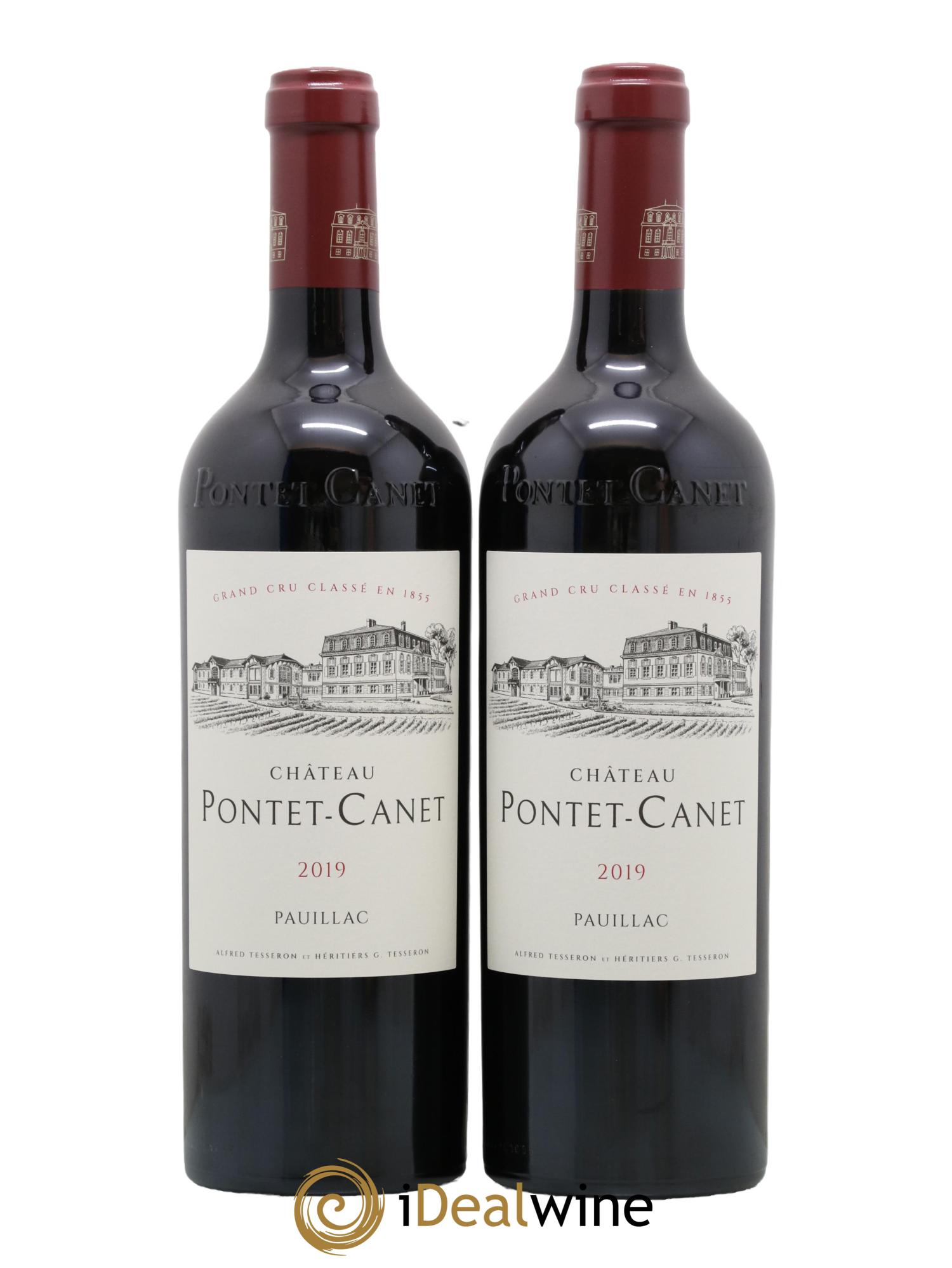 Château Pontet Canet 5ème Grand Cru Classé 2019 - Lot de 2 bouteilles - 0