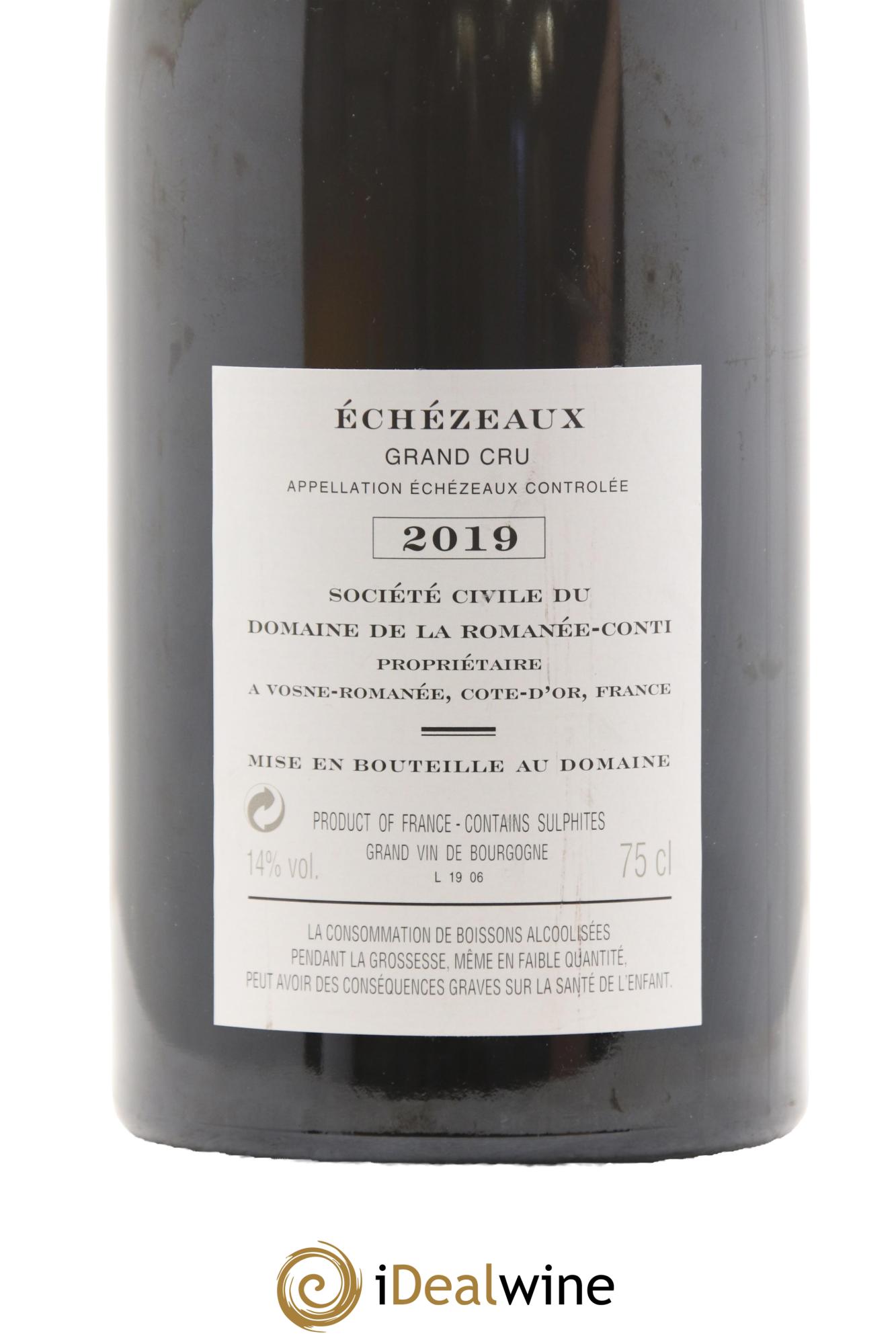 Echezeaux Grand Cru Domaine de la Romanée-Conti 2019 - Lot de 1 bouteille - 3