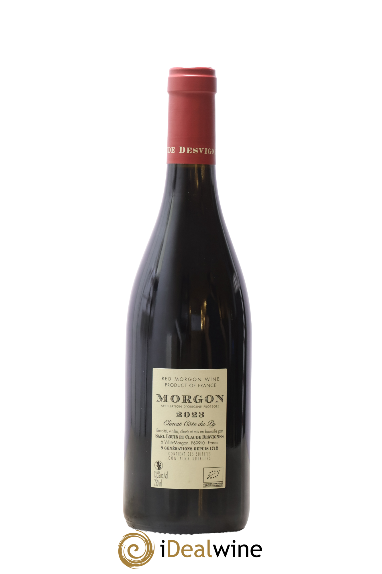 Morgon Côte de Py Javernières Louis-Claude Desvignes 2023 - Lot of 1 bottle - 1