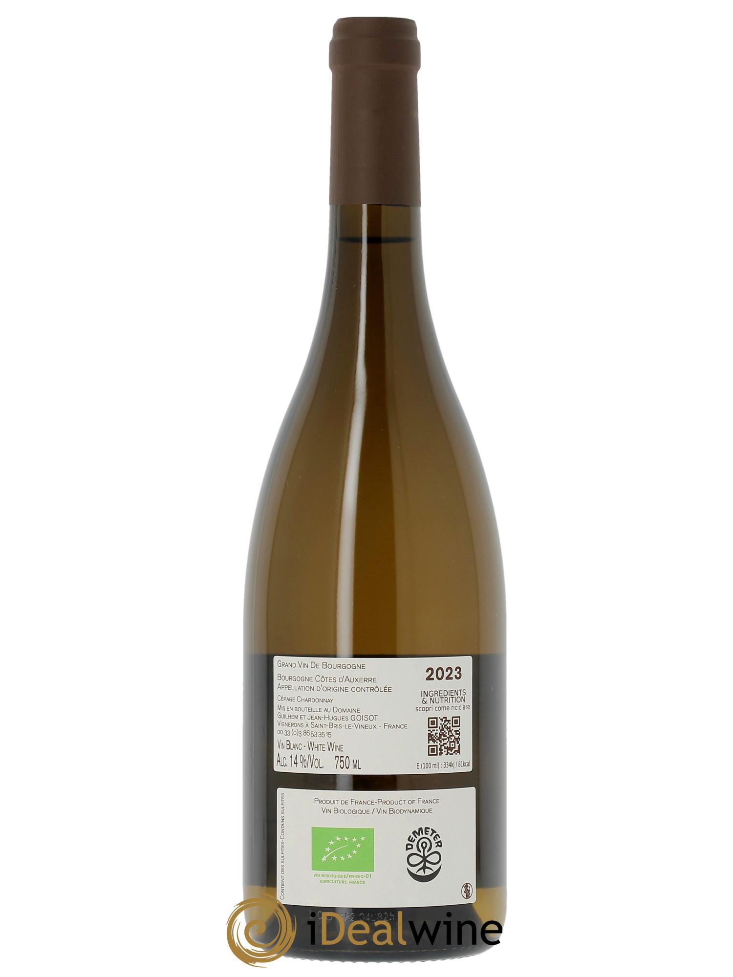 Bourgogne Côtes d'Auxerre Goisot  2023 - Posten von 1 Flasche - 1