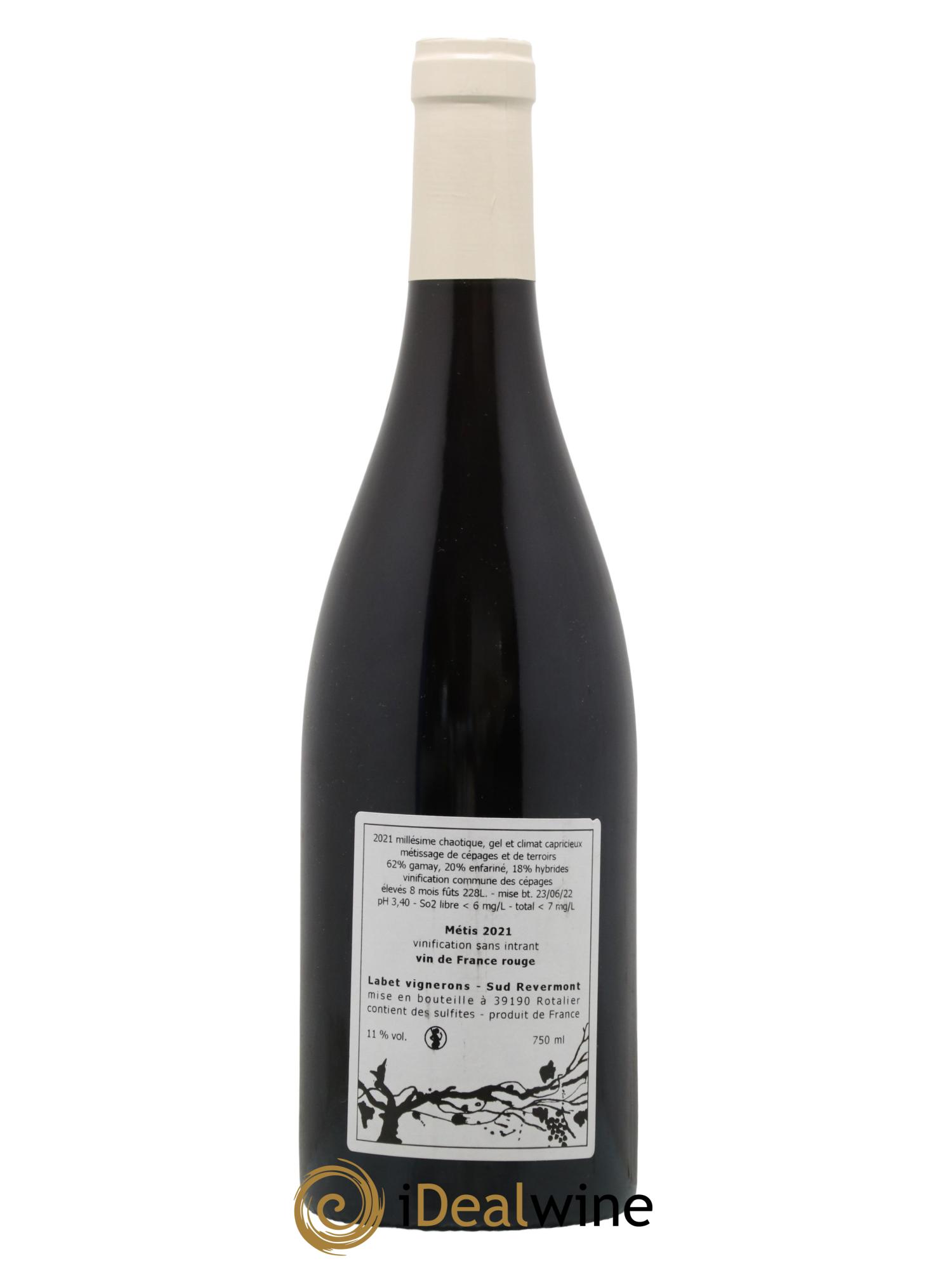Vin de France Métis Romain - Julien - Charline Labet 2021 - Lot de 1 bouteille - 1