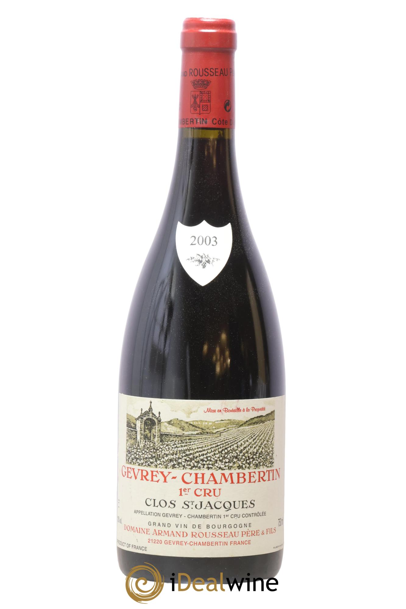 Gevrey-Chambertin 1er Cru Clos Saint-Jacques Armand Rousseau (Domaine) 2003 - Lot of 1 bottle - 0