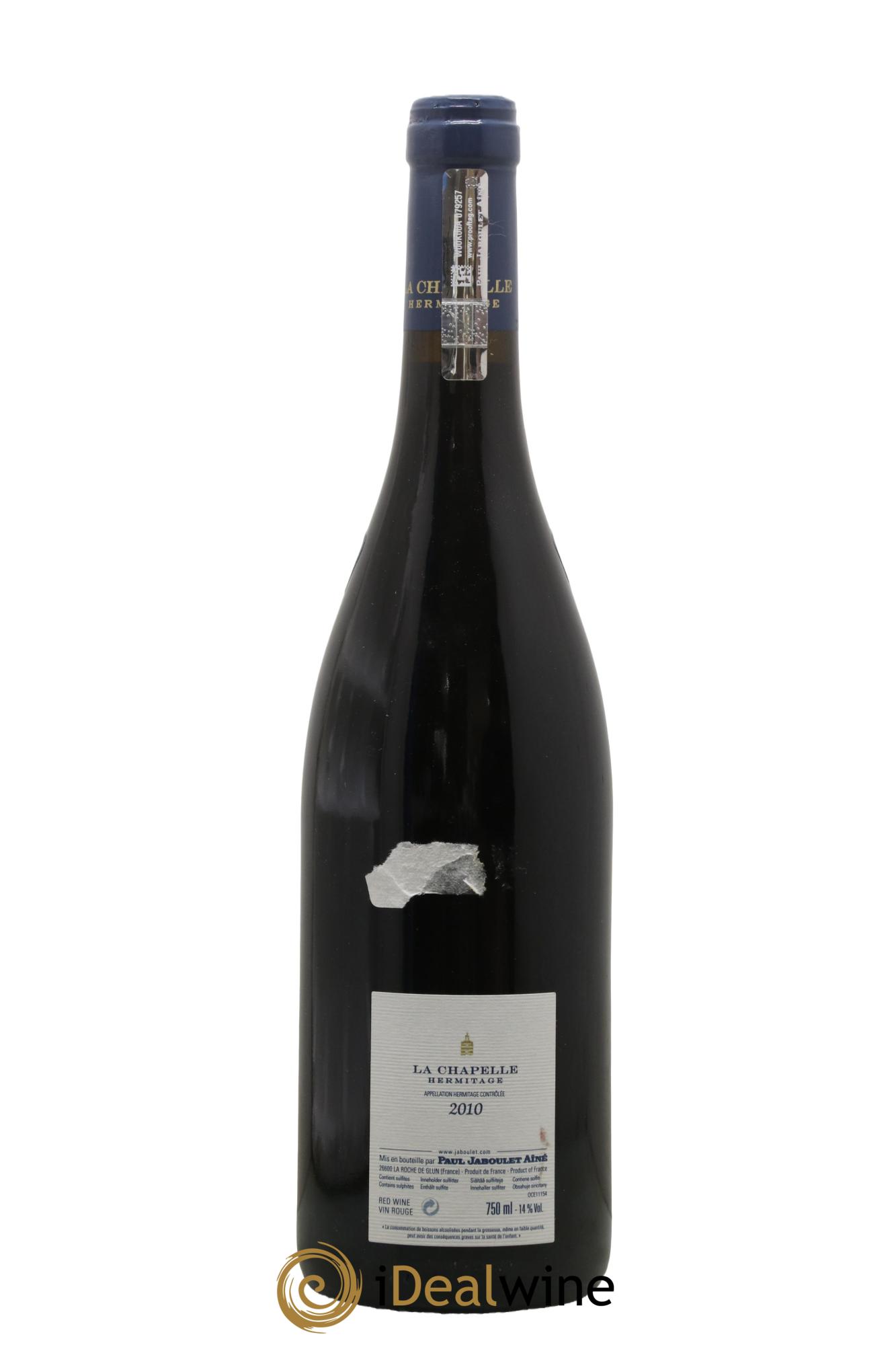 Hermitage La Chapelle Paul Jaboulet Ainé 2010 - Lot de 1 bouteille - 1