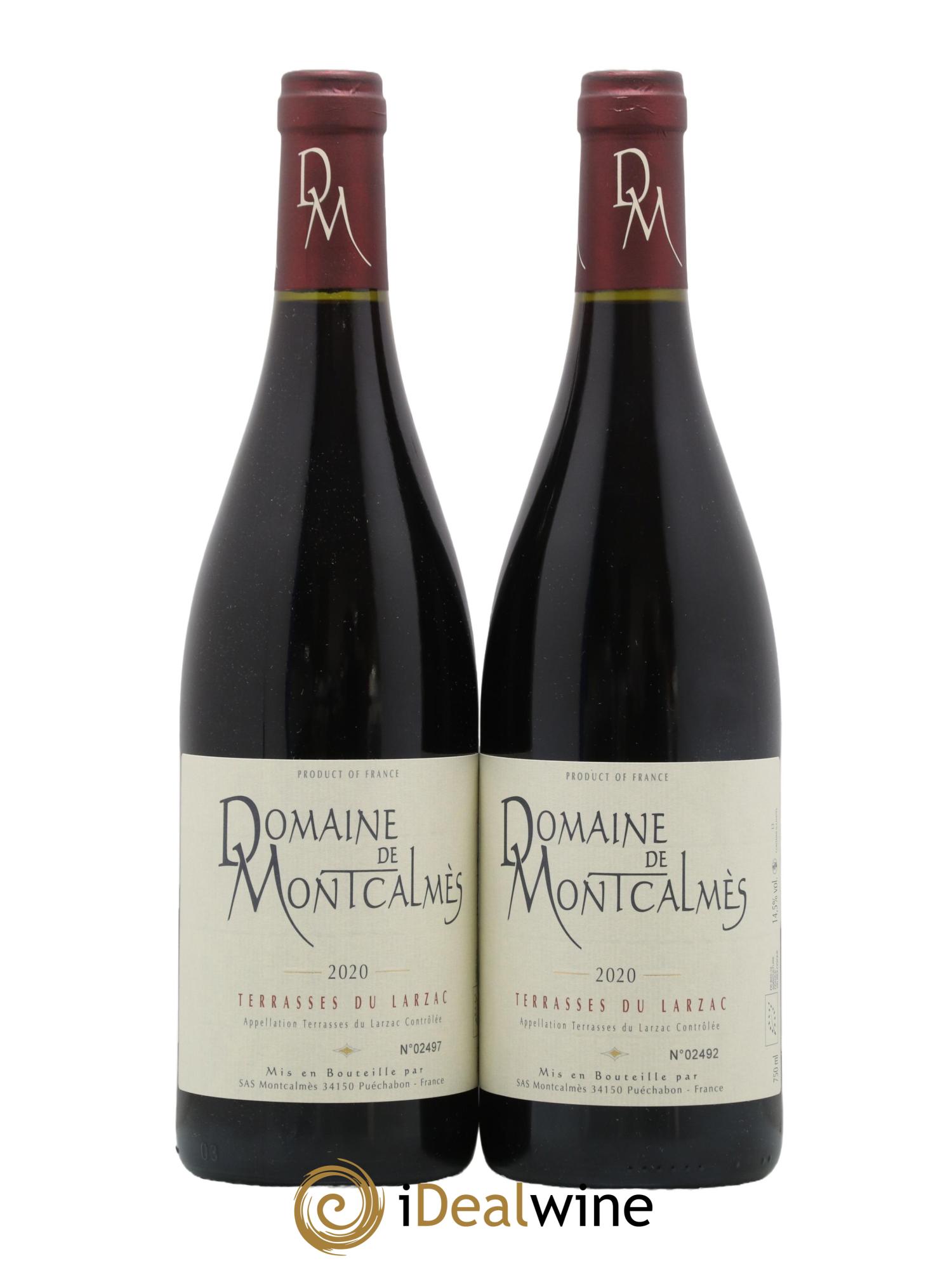 Terrasses du Larzac Domaine de Montcalmès Frédéric Pourtalié 2020 - Lot de 2 bouteilles - 0