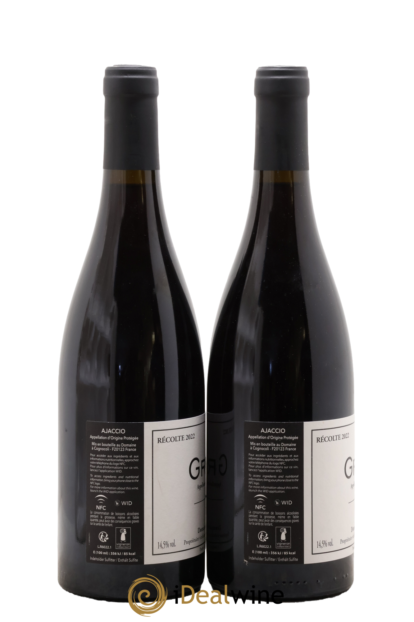 Ajaccio Granit 60 Vaccelli 2022 - Lot of 2 bottles - 1