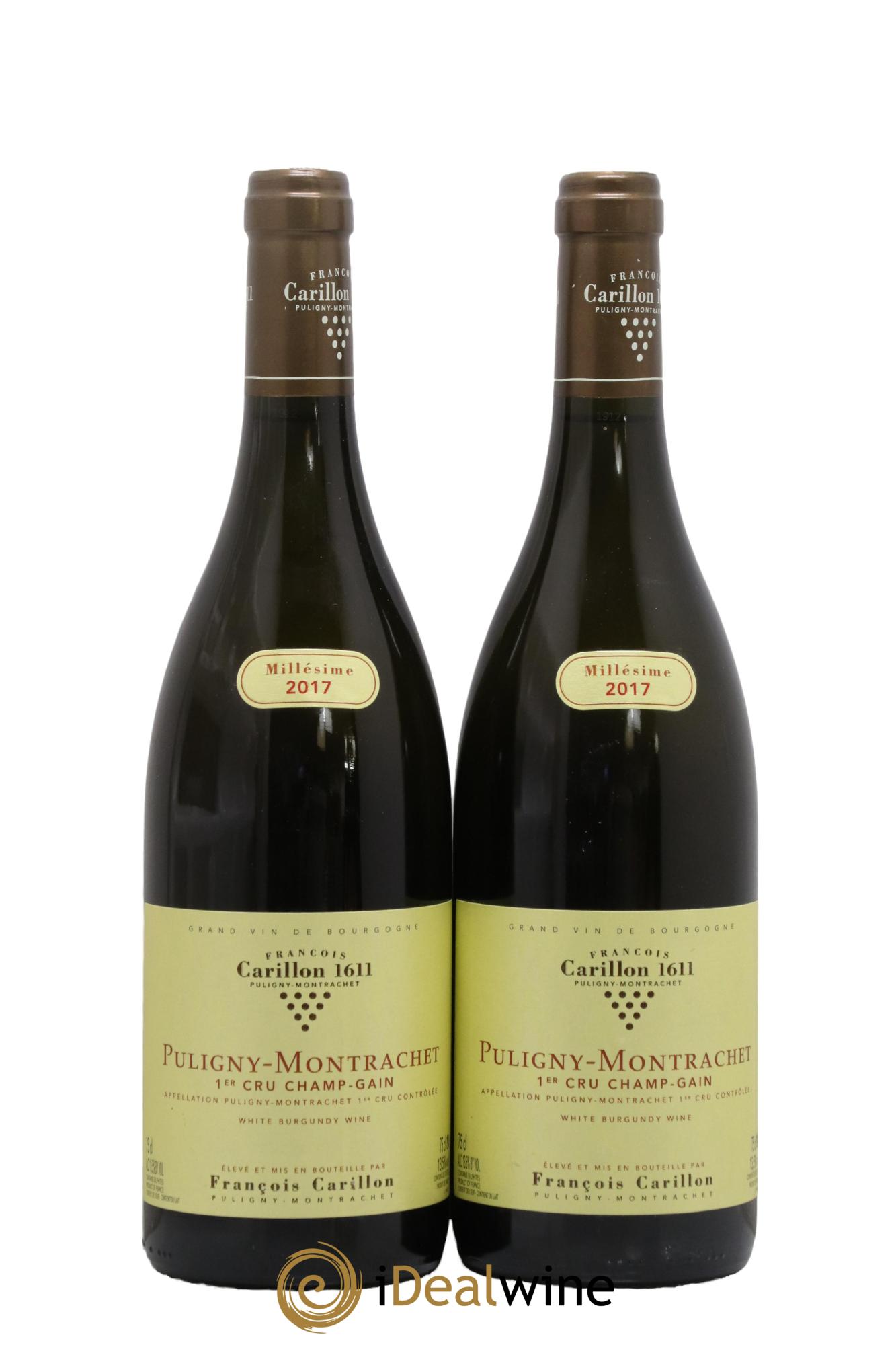 Puligny-Montrachet 1er Cru Champ-Gain François Carillon 2017 - Lot of 2 bottles - 0